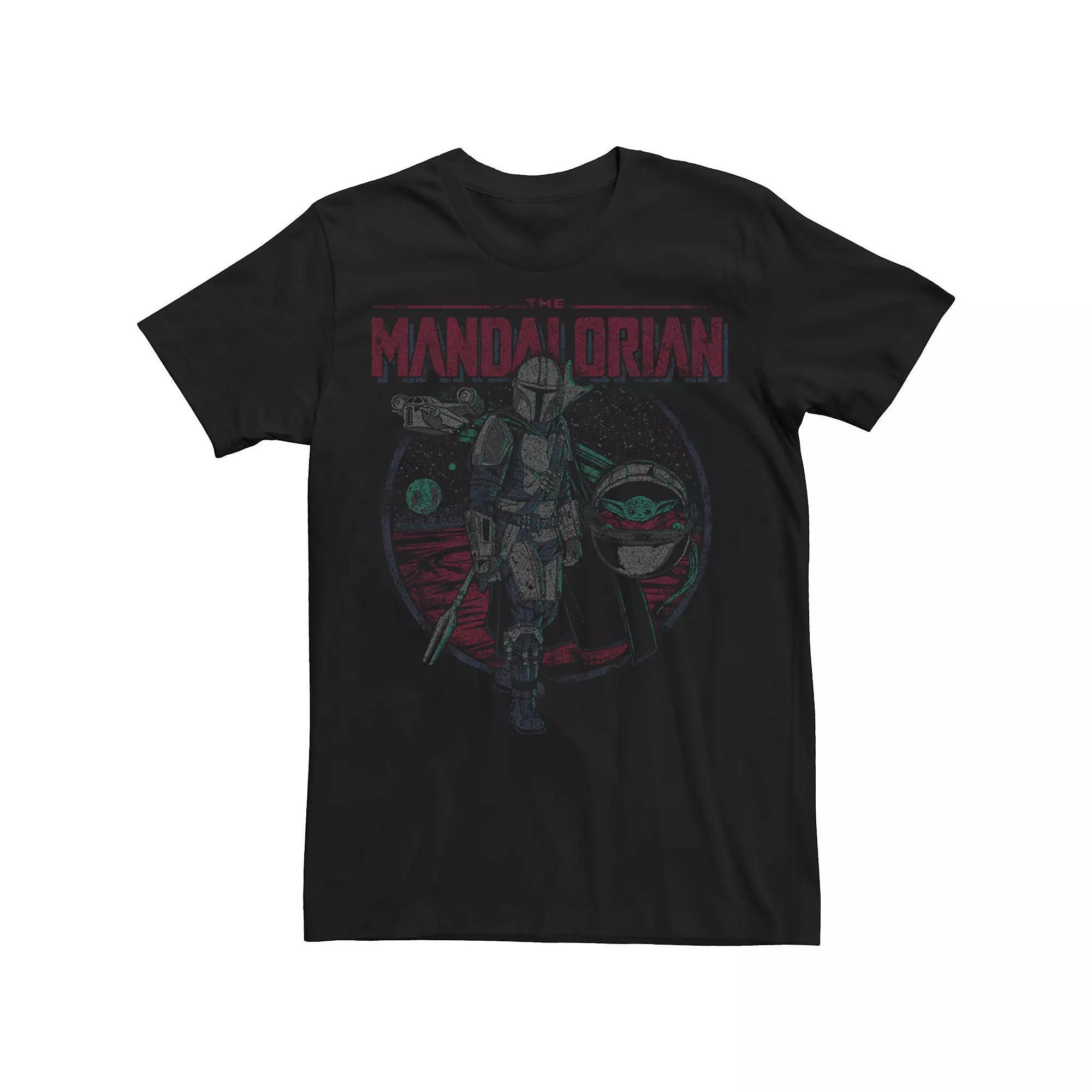 Men's Star Wars The Mandalorian S02 Poster Tee, Size: Large, Black Product Image