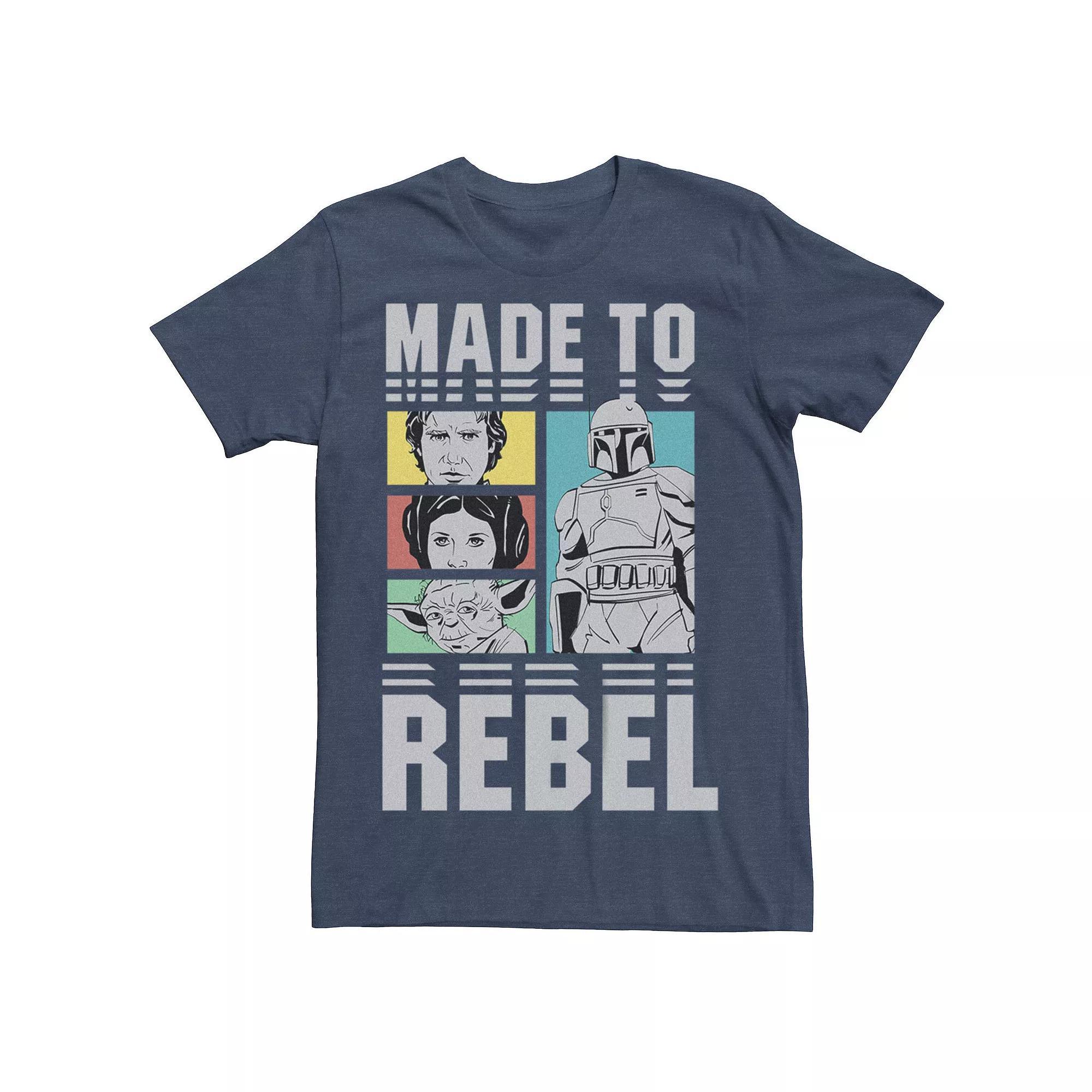 Big & Tall Star Wars Made To Rebel Characters Graphic Tee, Men's,  Product Image