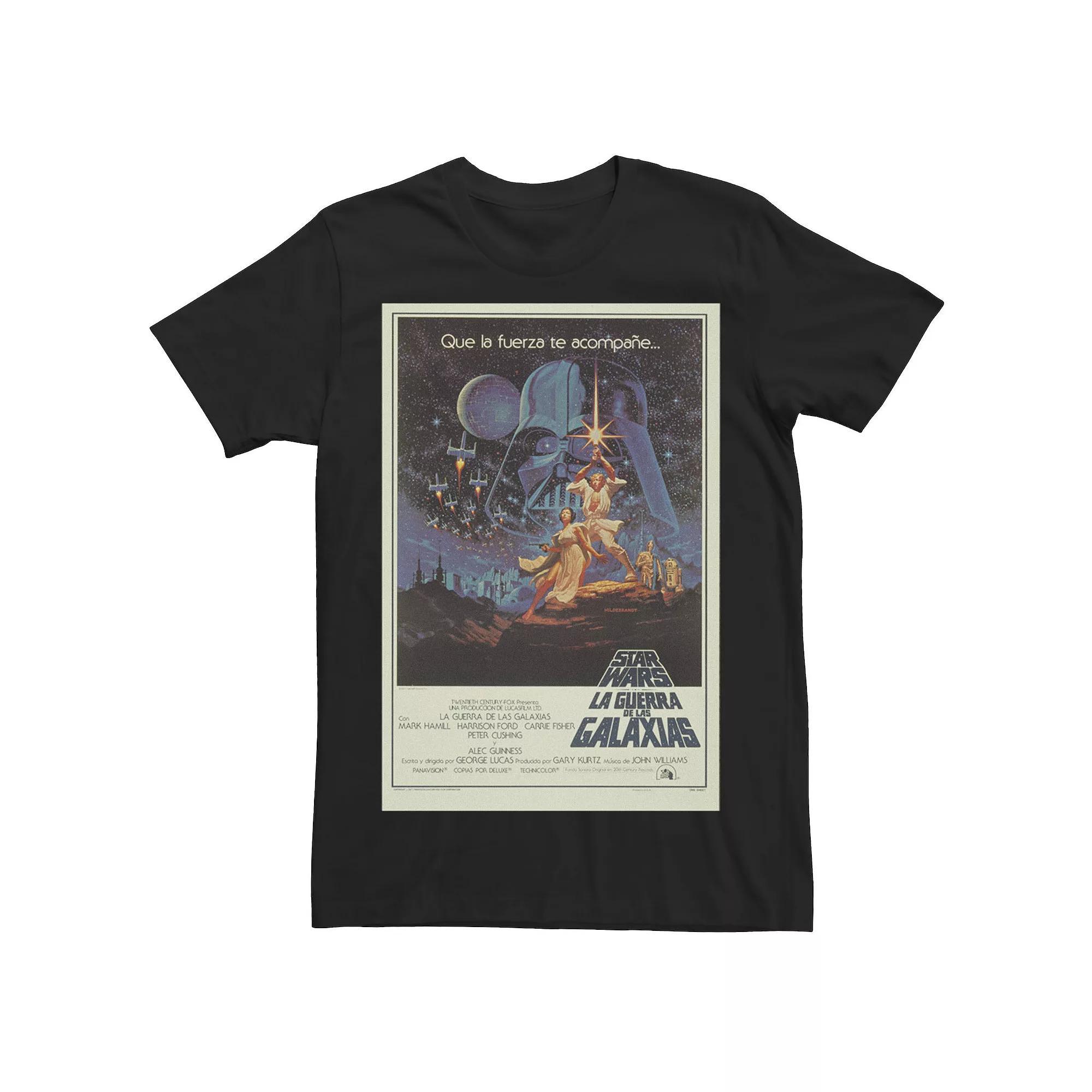 Men's Star Wars La Guerra De Las Galaxias Movie Poster Tee,  Product Image
