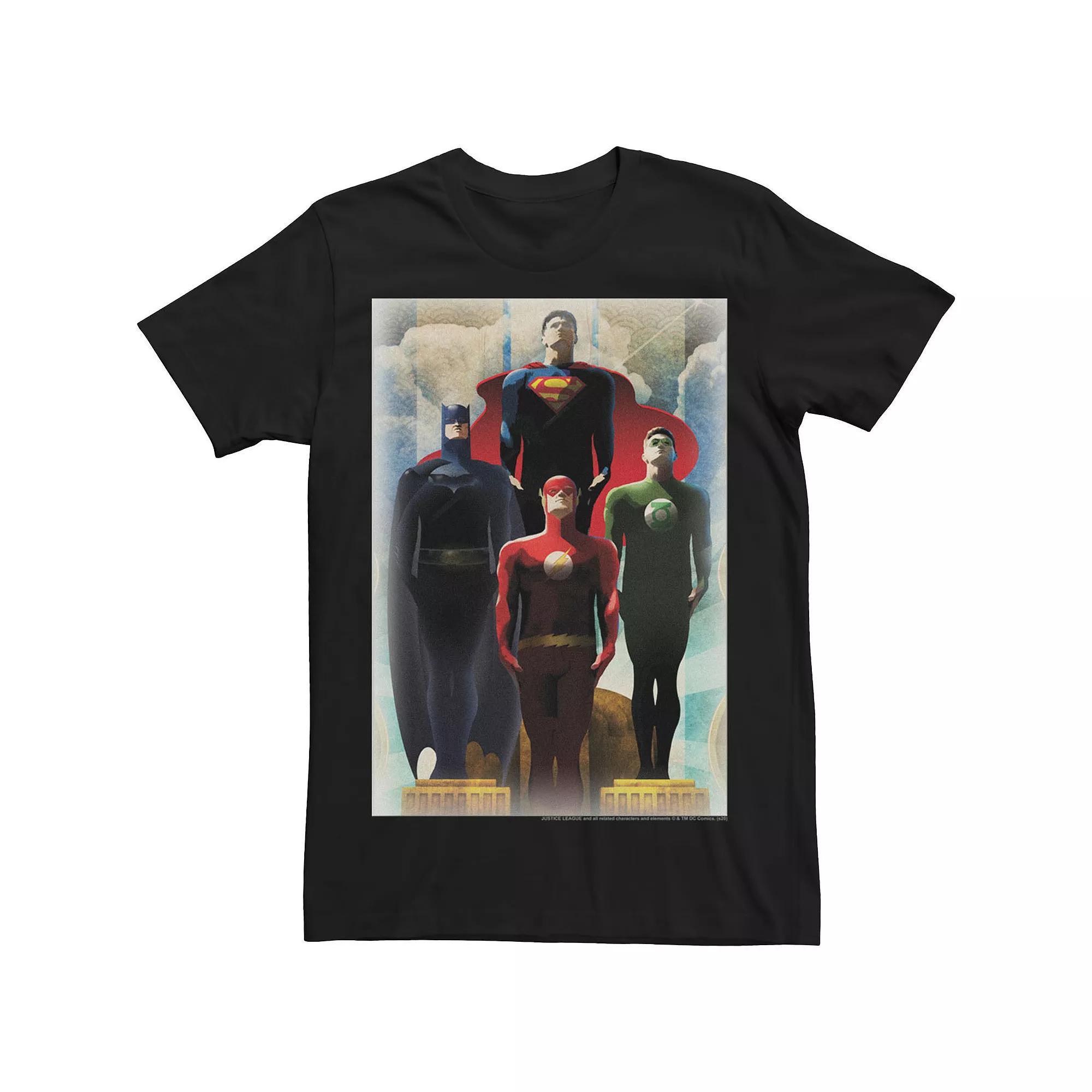Men's Justice League Legends Group Shot Tee, Size: XXL, Black Product Image