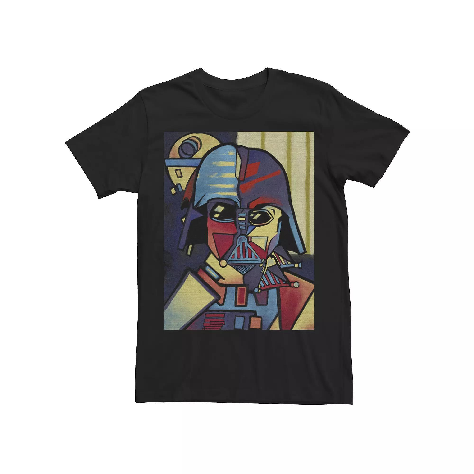 Men's Star Wars Darth Vader Picasso Cubism Helmet Tee,  Product Image