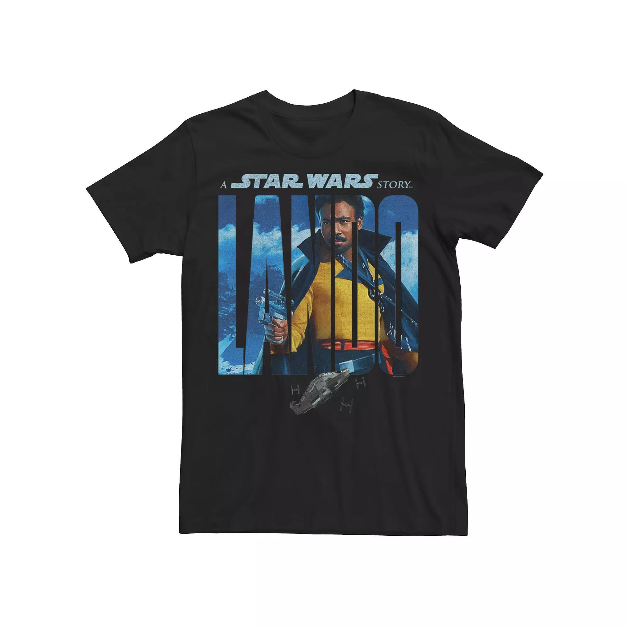 Men's Star Wars Han Solo Story Lando Tee, Size: Medium, Black Product Image