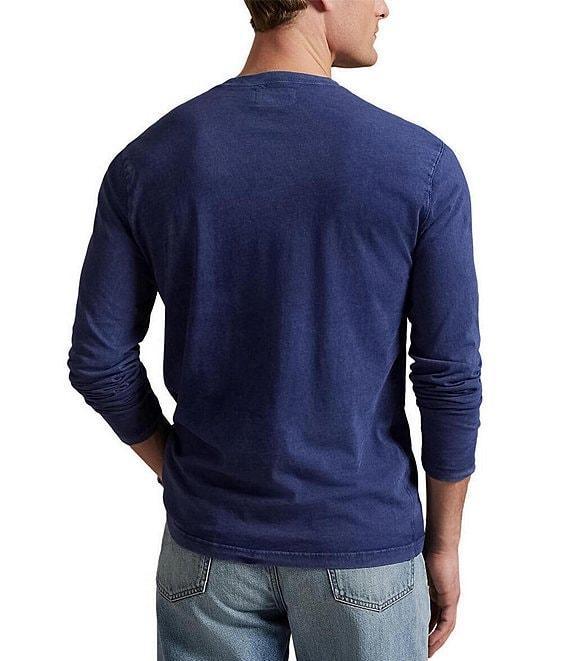 Polo Ralph Lauren Slub Jersey Long Sleeve Henley Shirt Product Image