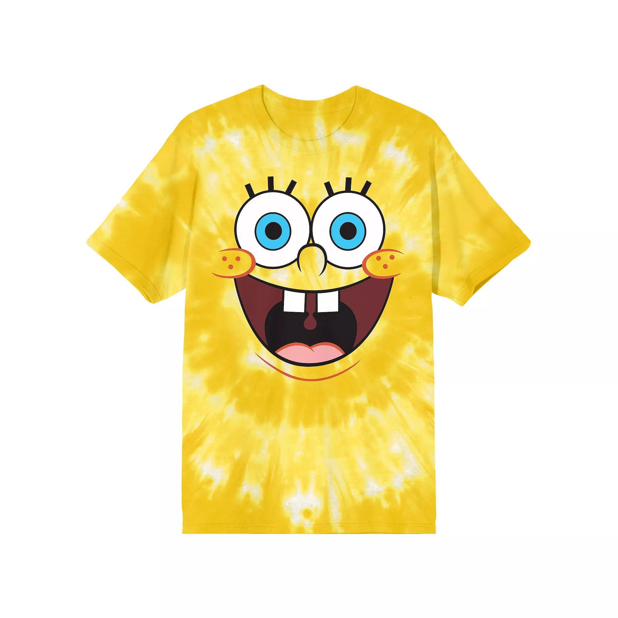 Men's Spongebob Squarepants Face Tee, Size: Medium, Yellow Product Image
