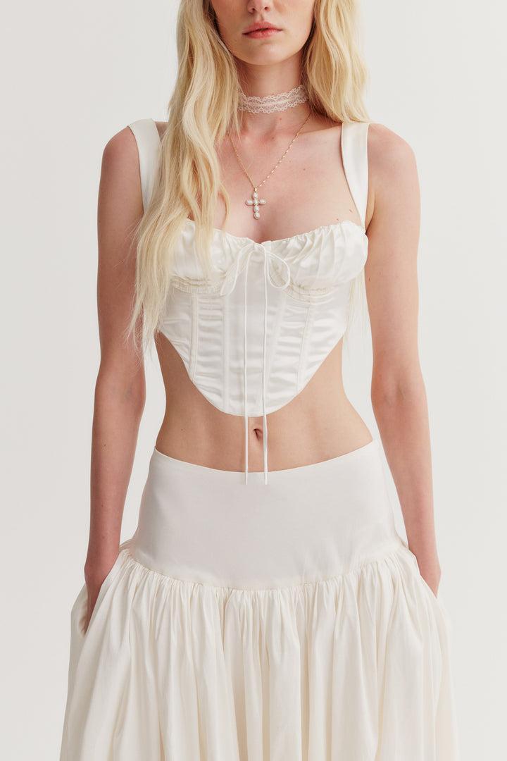 Nelly Corset Top — White Product Image