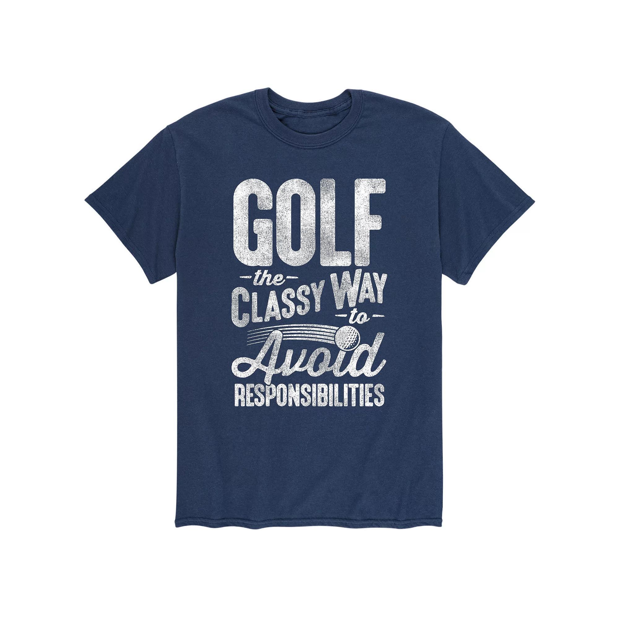 Men's Golf The Classy Way To Avoid People Tee,  Product Image