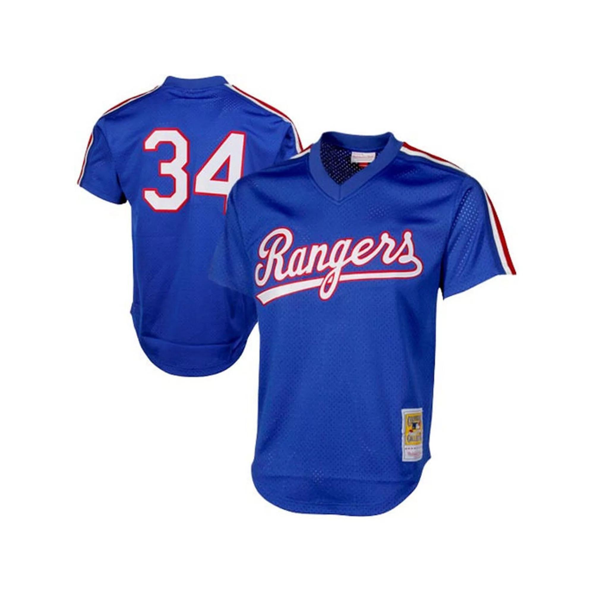Men's Mitchell & Ness Nolan Ryan Royal Texas Rangers 1989 Authentic Cooperstown Collection Mesh Batting Practice Jersey, Size: XL, Blue Product Image