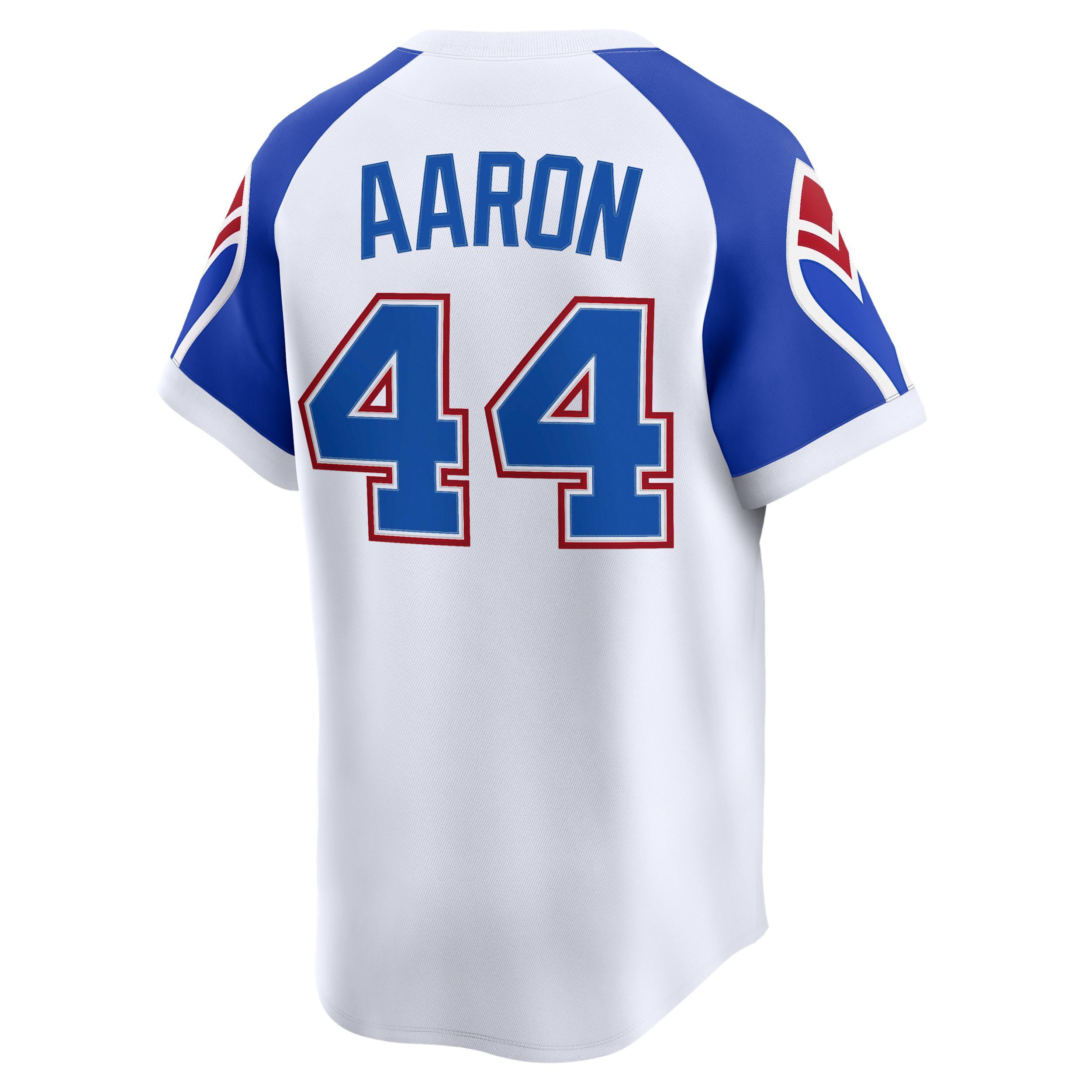 Hank Aaron Atlanta Braves Cooperstown Nike Mens Dri-FIT ADV MLB Limited Jersey | CO25ATC4QFJ-FP7 Product Image
