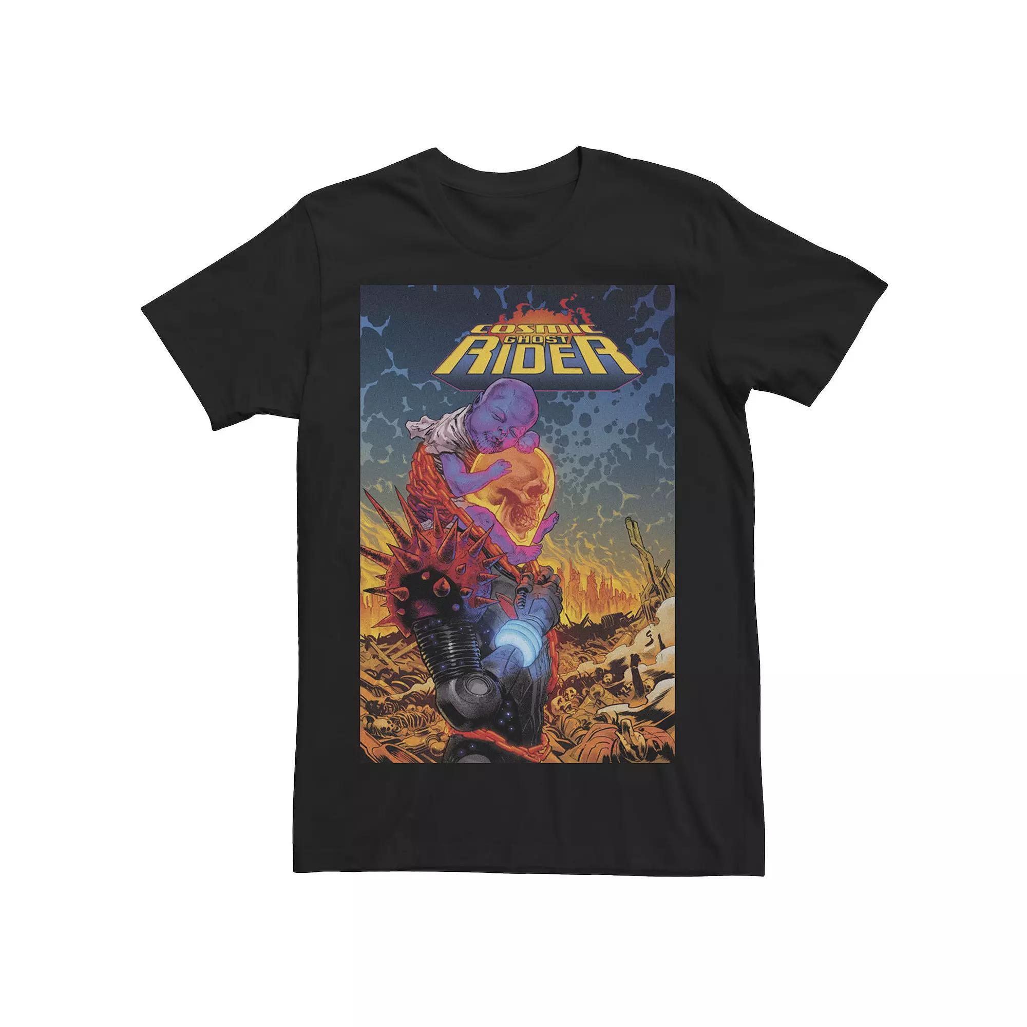 Men's Marvel Cosmic Ghost Rider Comic Cover Graphic Tee,  Product Image