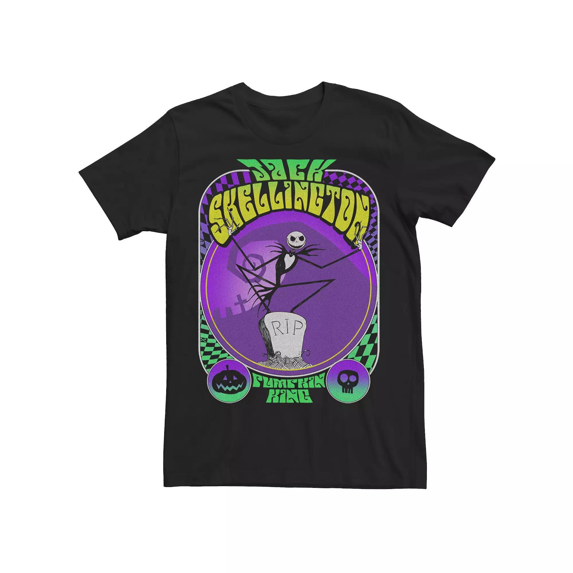 Disney's The Nightmare Before Christmas Full Portrait Of Jack Skellington The Pumpkin King Men's Tee,  Product Image