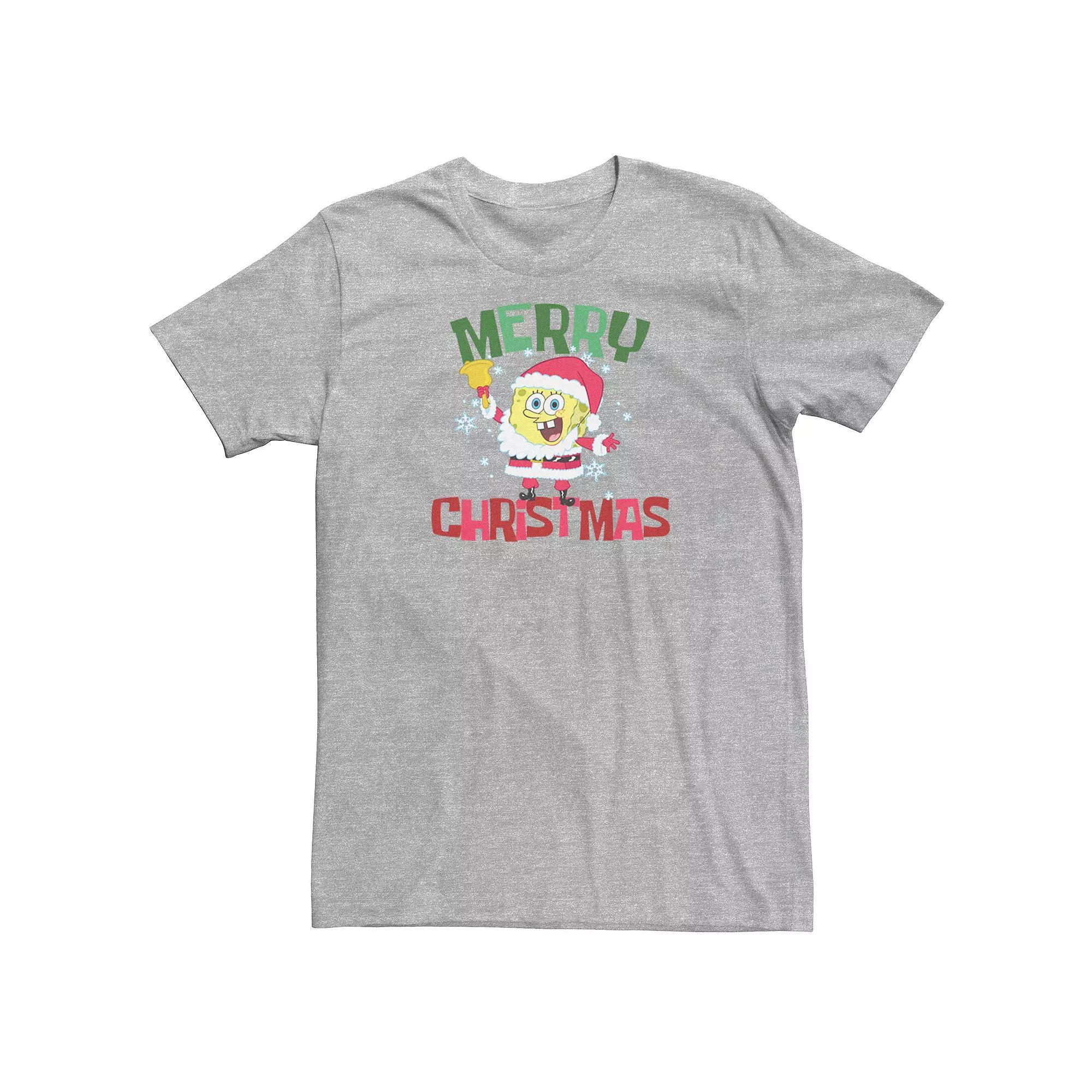 Men's Spongebob Squarepants Santa Tee,  Product Image