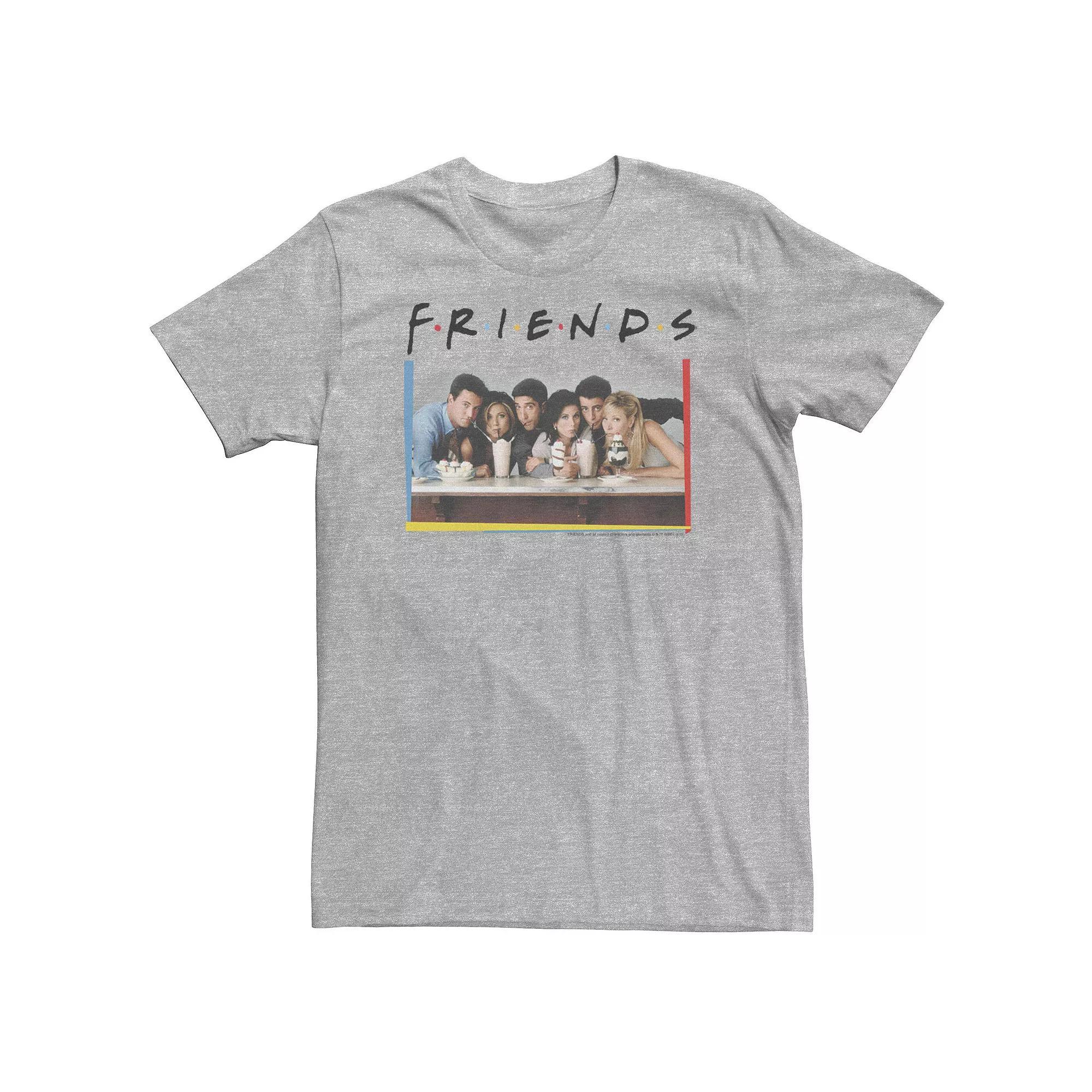 Big & Tall Friends Group Shot Milkshake Portrait Tee, Men's,  Product Image