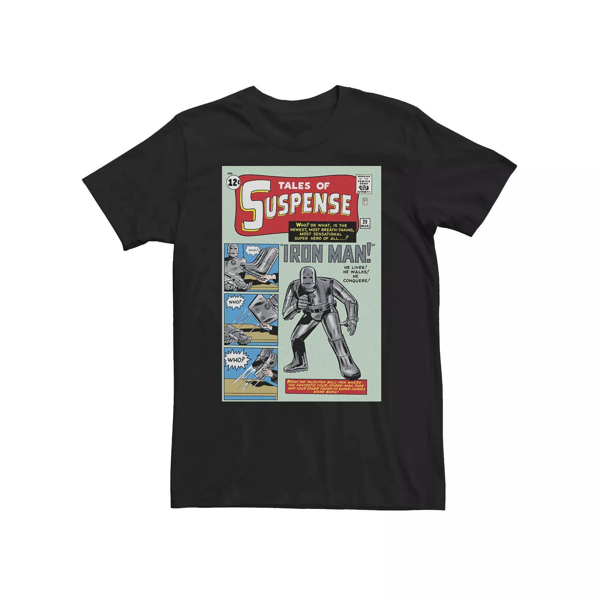Big & Tall Marvel Avengers Iron Man Suspense Comic Graphic Tee, Men's, Size: 4XL Tall, Black Product Image