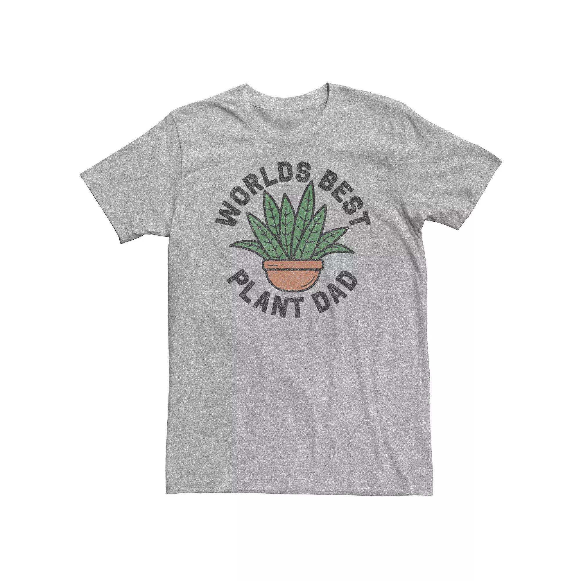 Big & Tall Father's Day "Worlds Best Plant Dad" Tee, Men's,  Product Image