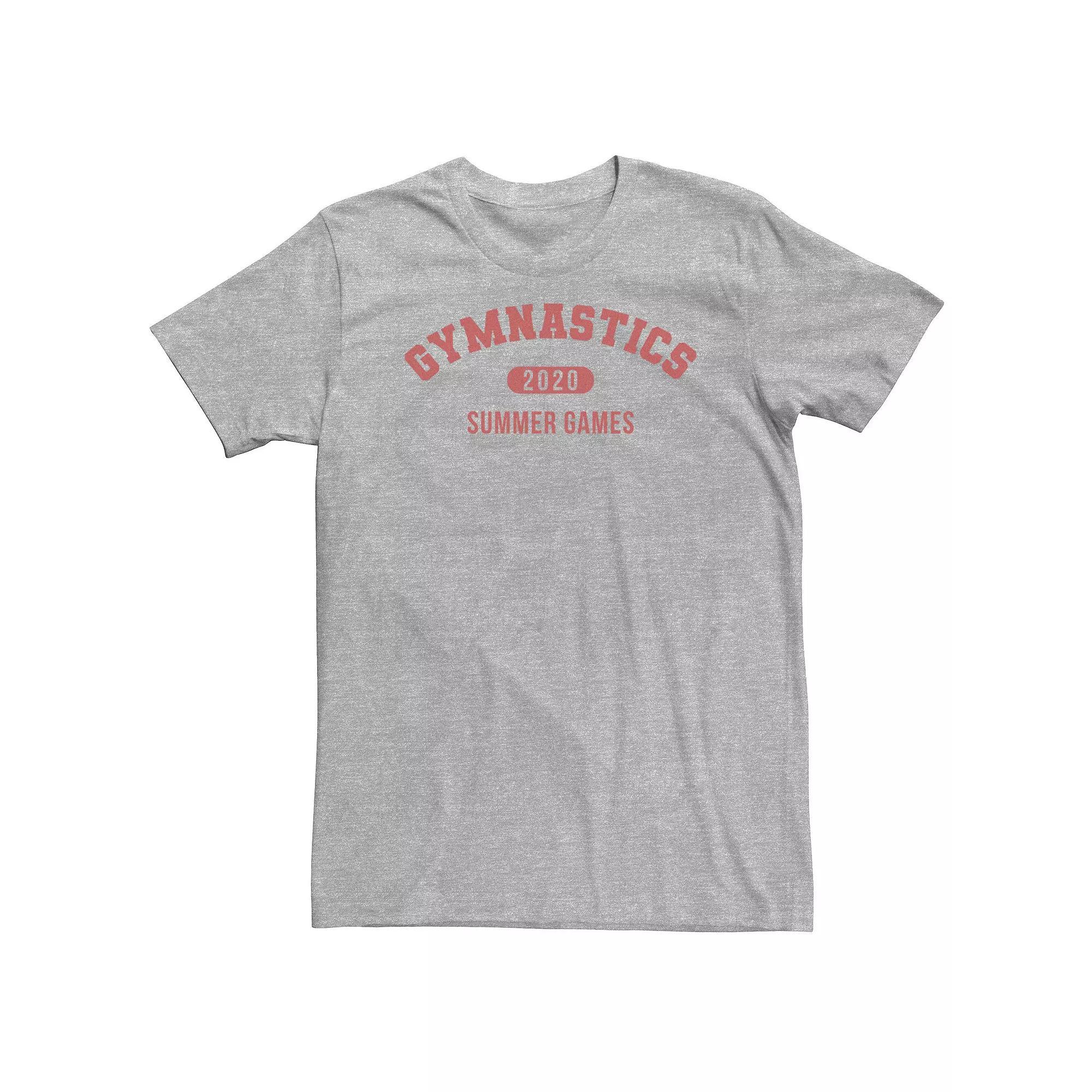 Big & Tall Gymnastics Summer Games 2020 Tee, Men's, Size: XXL Tall, Athletic Grey Product Image