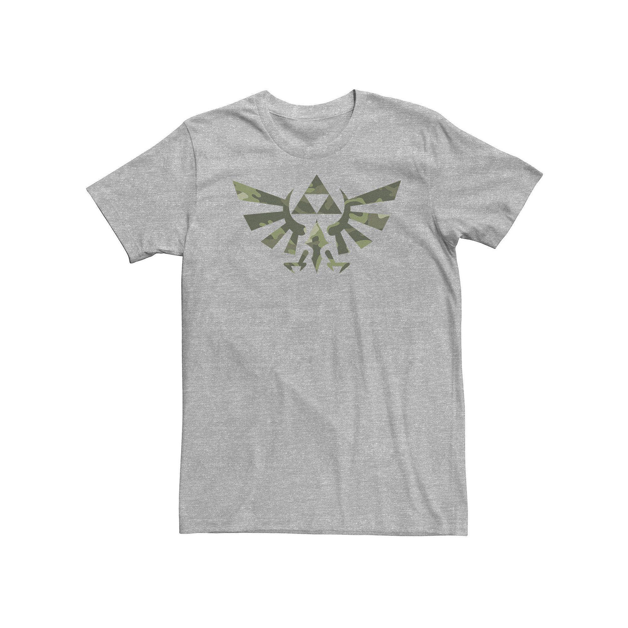 Big & Tall Nintendo Zelda Classic Camo Hyrule Crest Triforce Tee, Men's,  Product Image