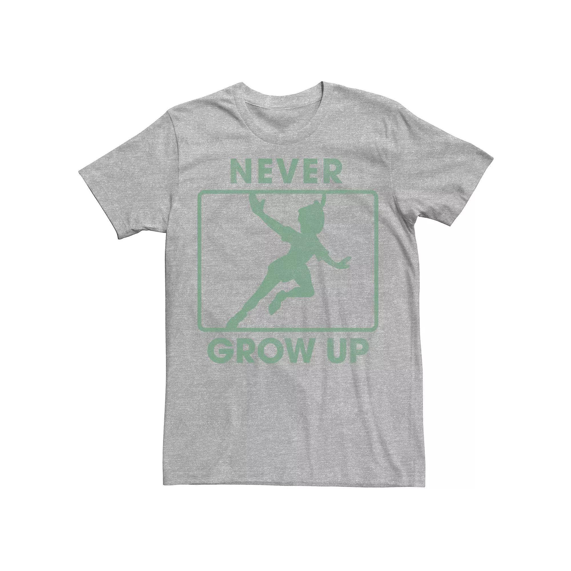 Disney's Peter Pan Men's Never Grow Up Silhouette Tee,  Product Image