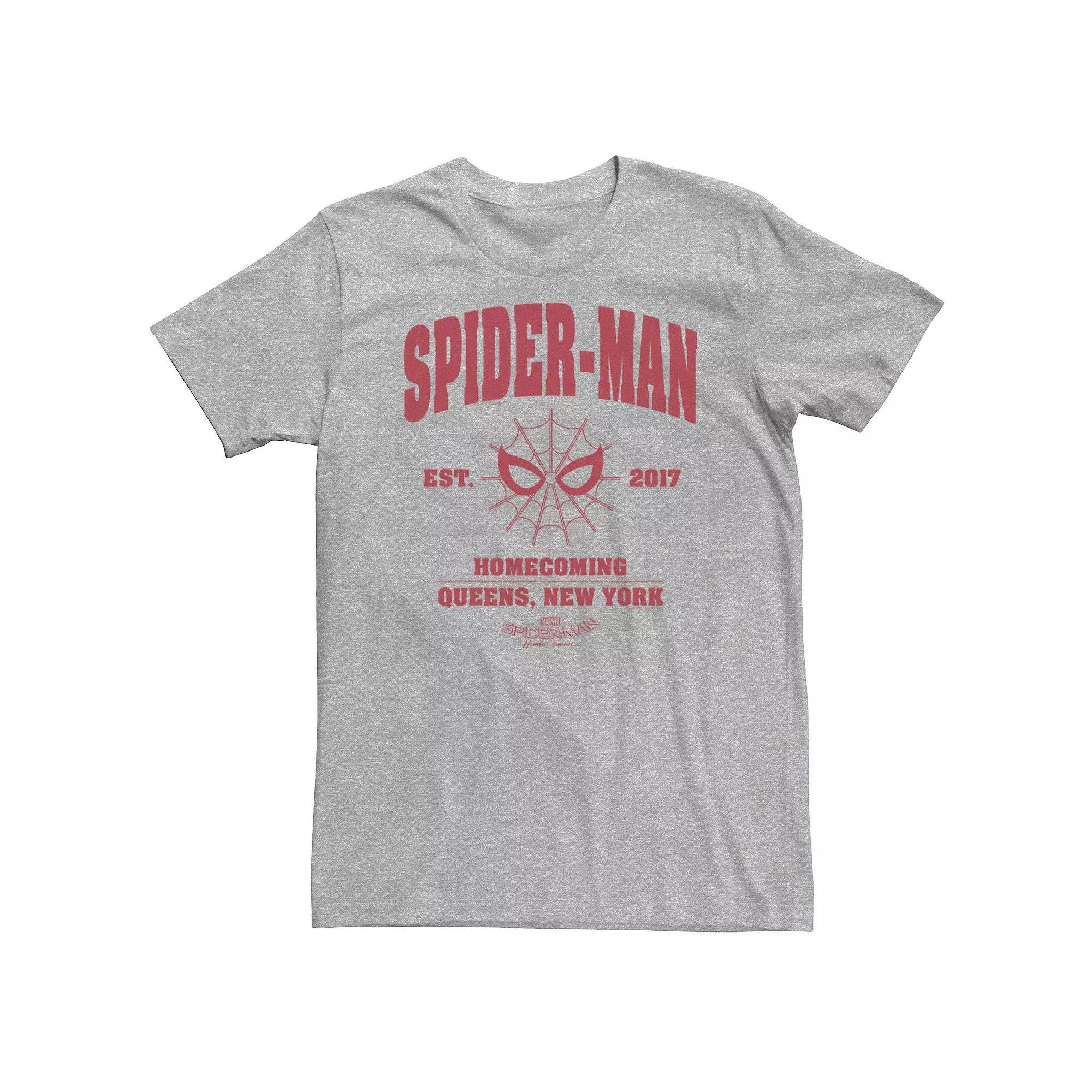 Big & Tall Marvel Spider-Man Homecoming Collegiate Tee, Men's,  Product Image