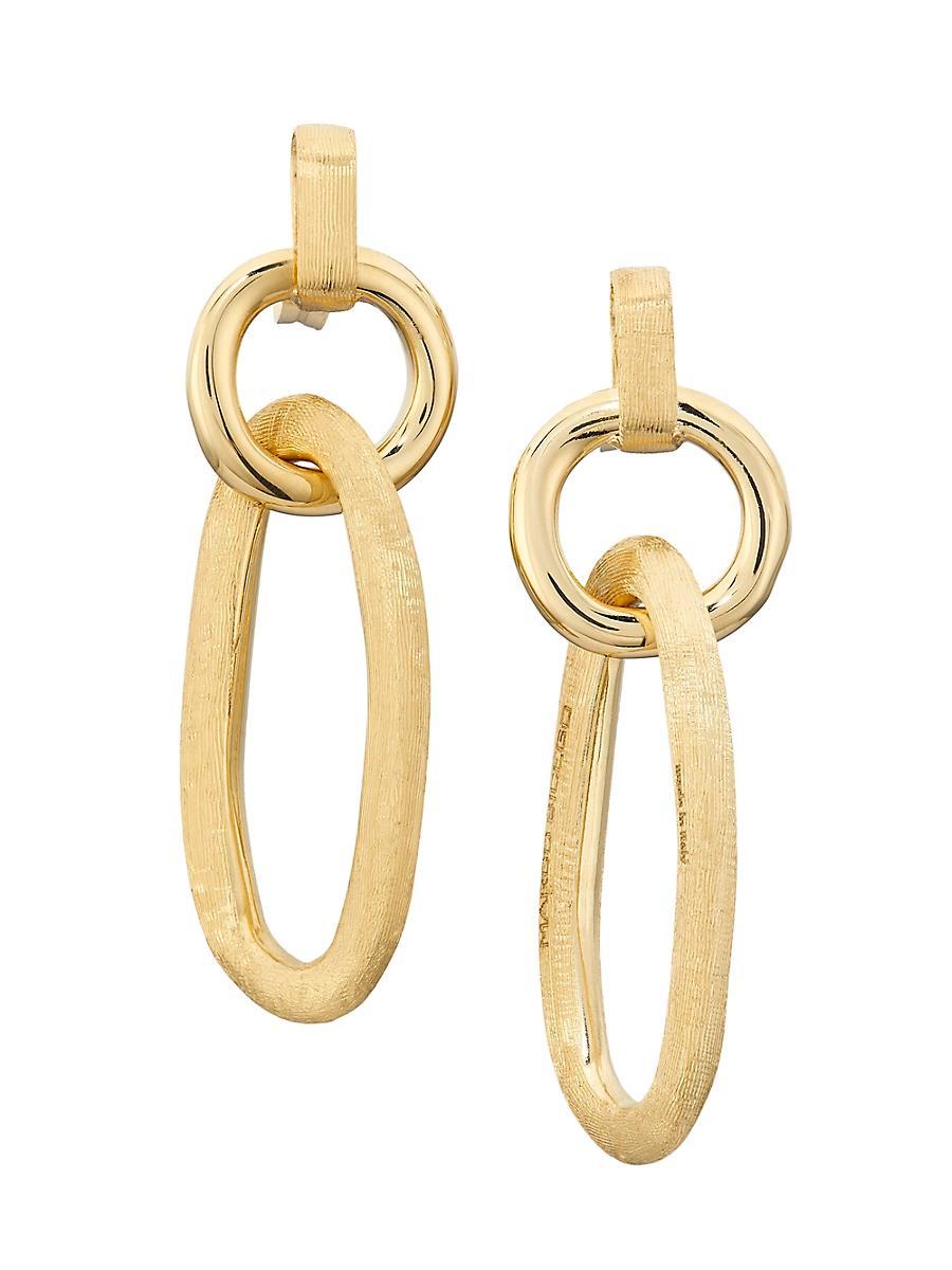 Womens Jaipur 18K Yellow Gold Mixed-Link Earrings Product Image