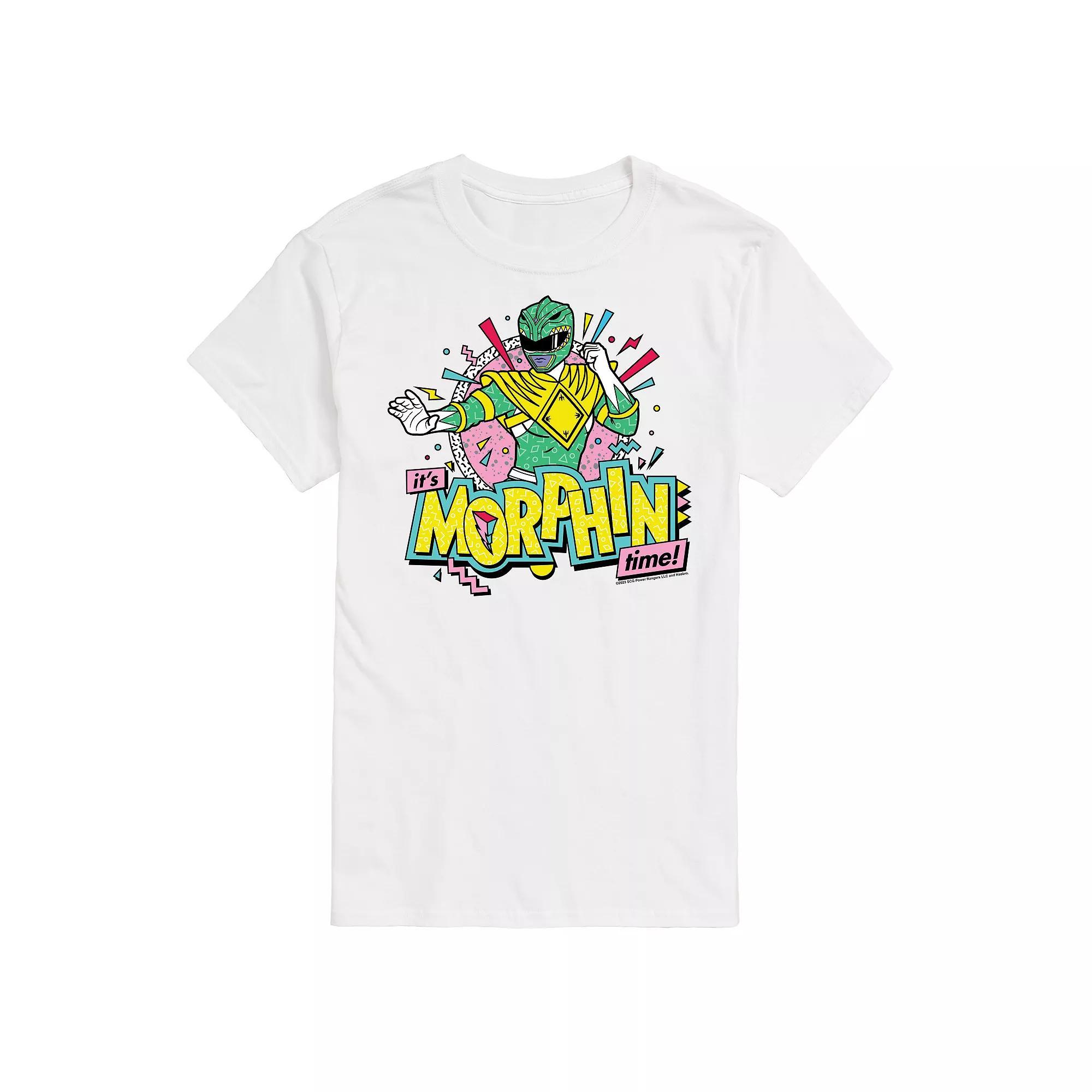 Men's Power Rangers Morphin Time Green Graphic Tee,  Product Image