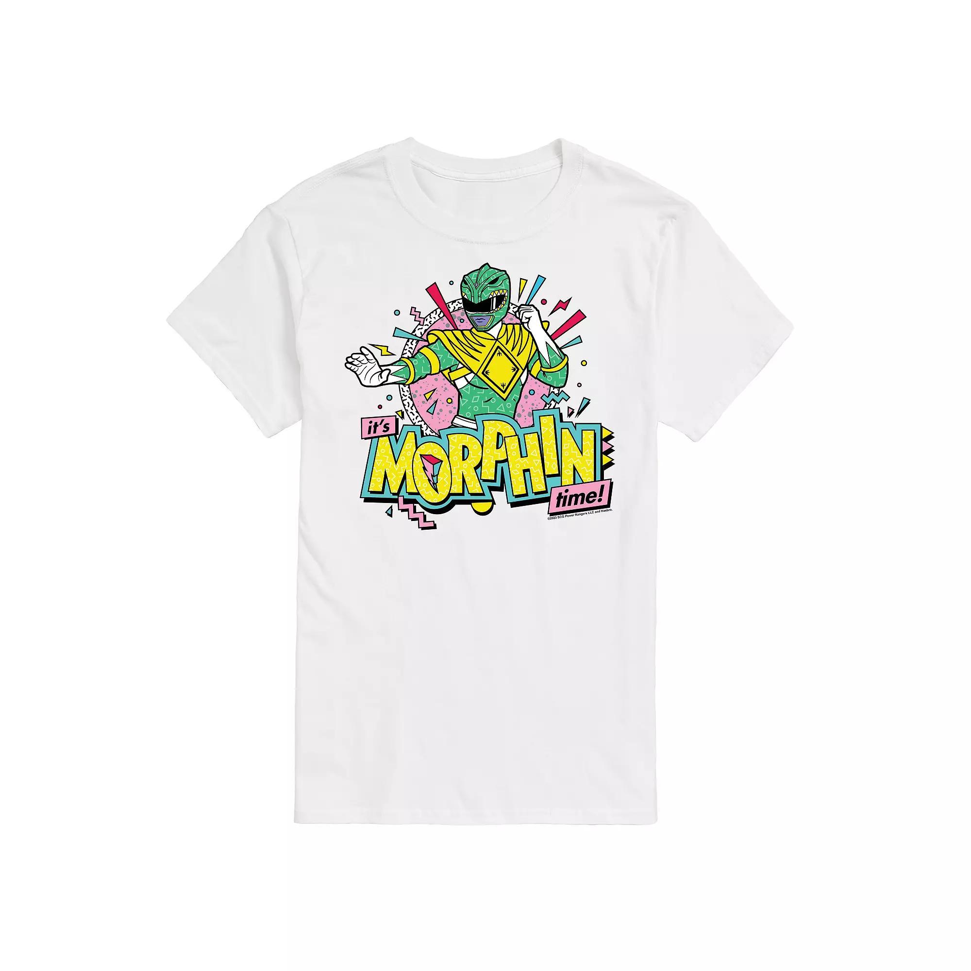 Men's Power Rangers Morphin Time Green Graphic Tee,  Product Image