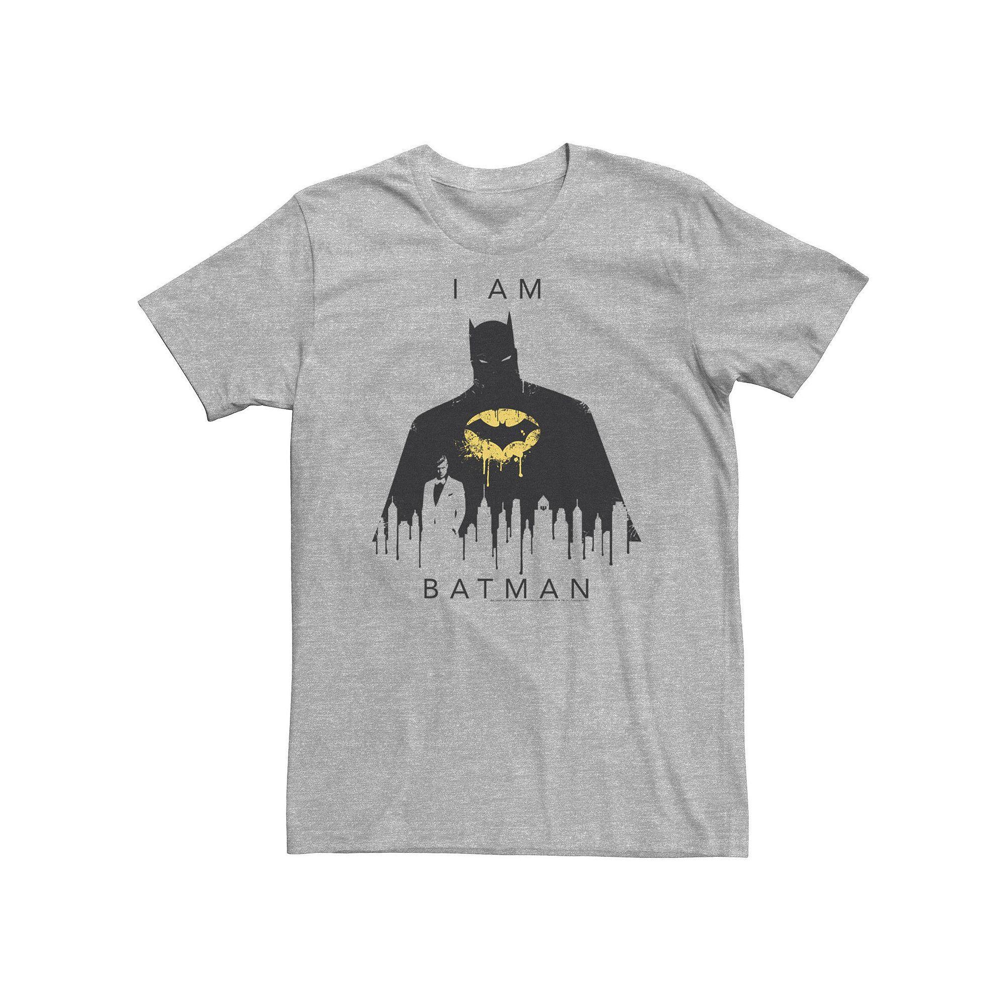 Big & Tall DC Comics "I Am Batman" Skyline Poster Tee, Men's,  Product Image