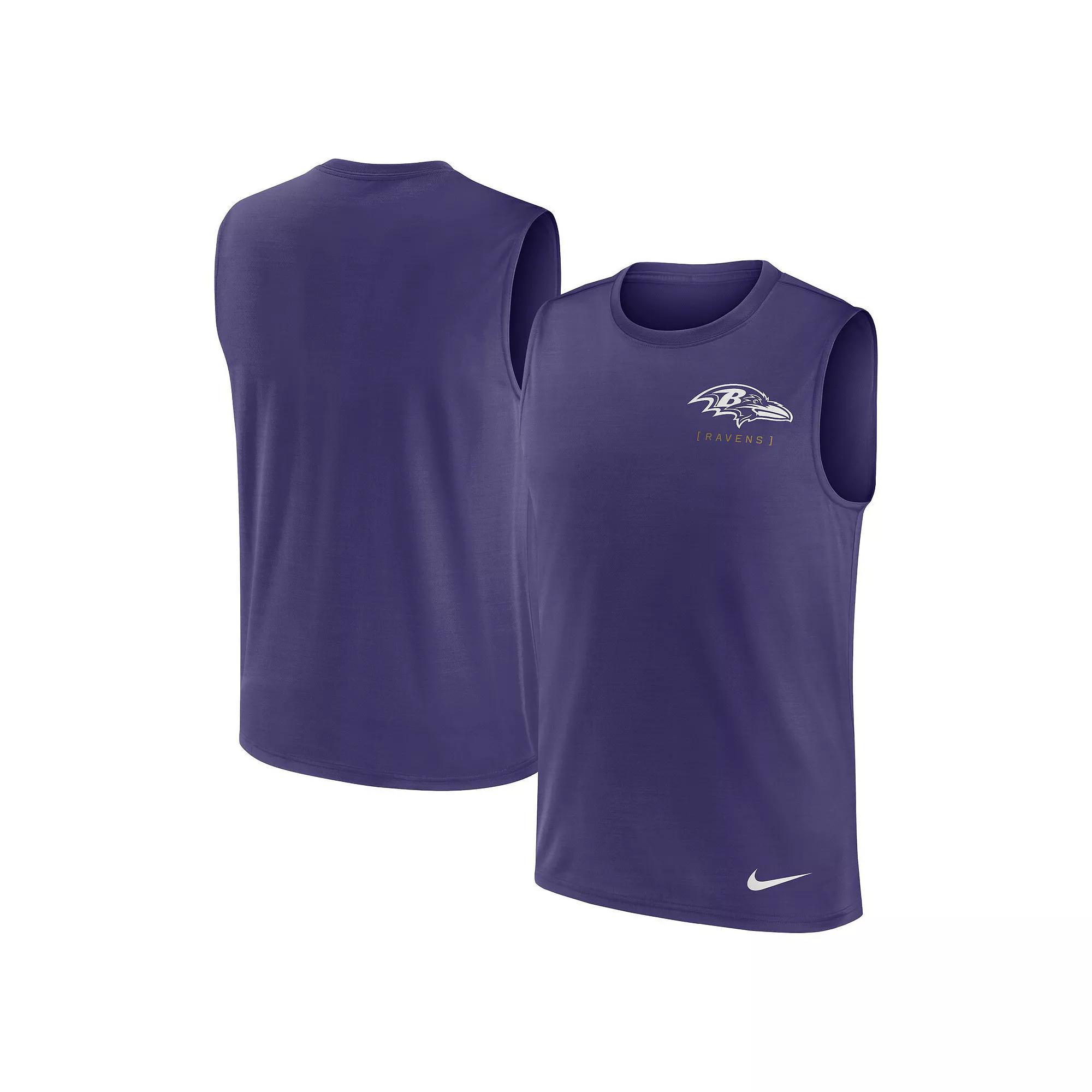 Men's Nike Purple Baltimore Ravens Muscle Tank Top, Size: XL Product Image
