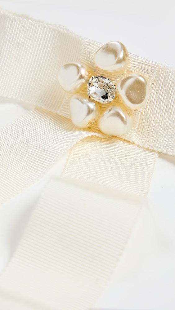 LELET NY Freshwater Pearl & Crystal Kate Bow | Shopbop Product Image