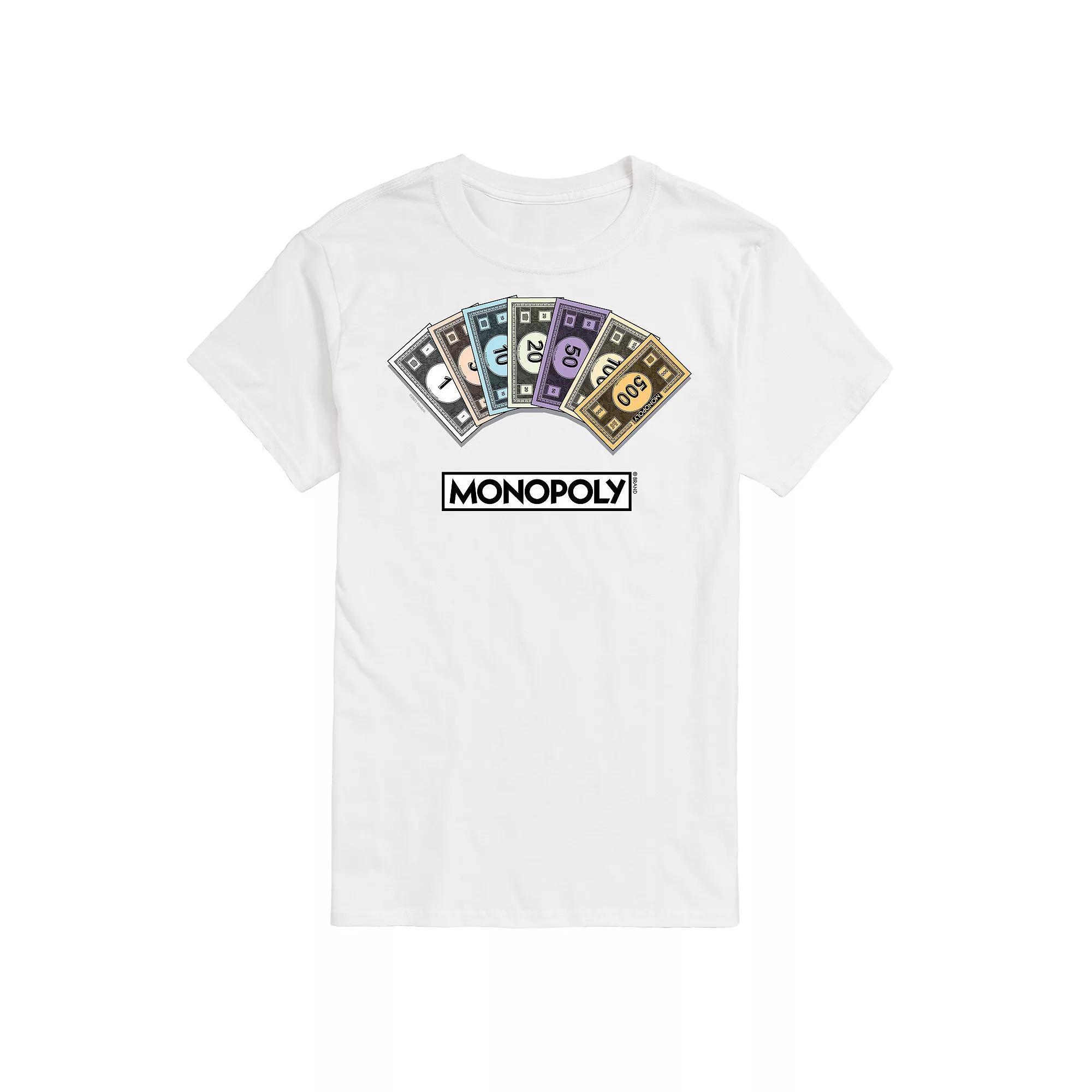 Big & Tall Monopoly Money Stack Graphic Tee, Men's,  Product Image