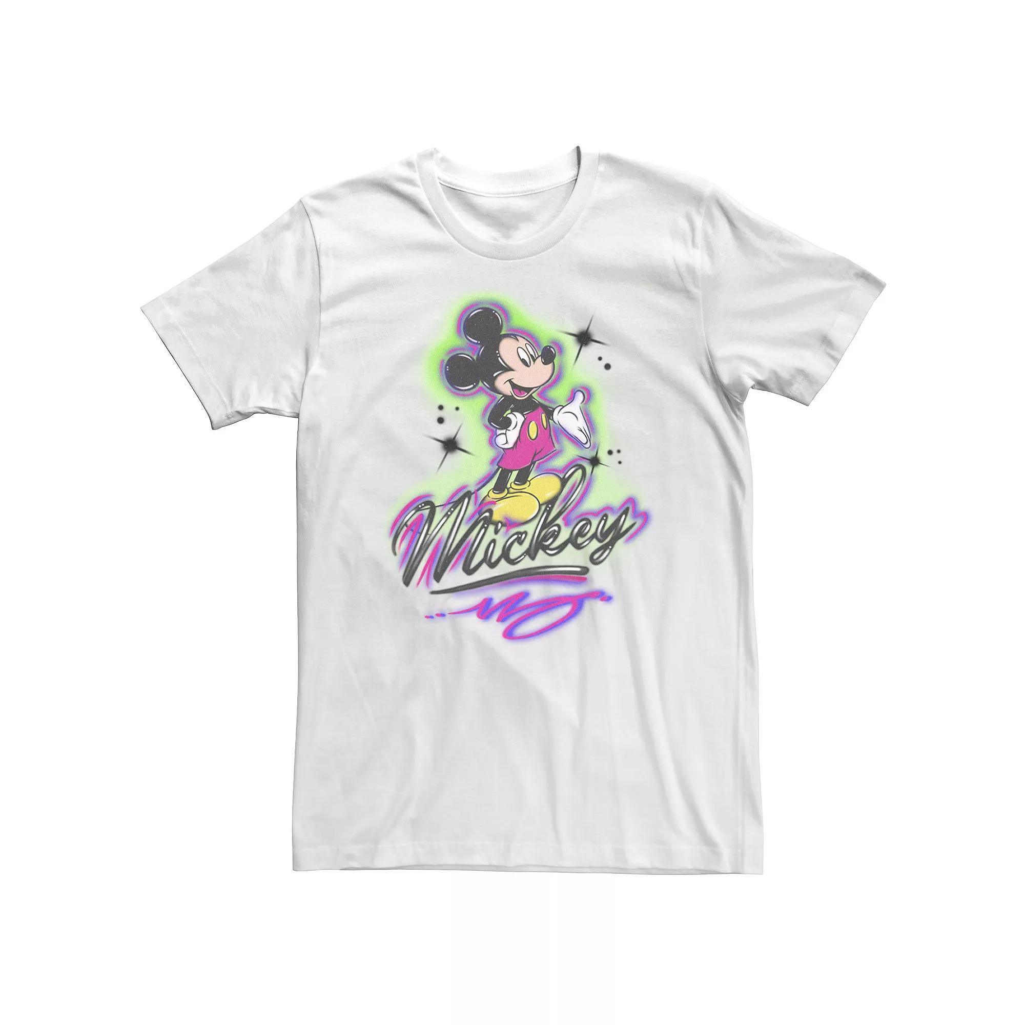 Big & Tall Disney Mickey & Friends Mickey Mouse Airbrush Portrait Tee, Men's,  Product Image
