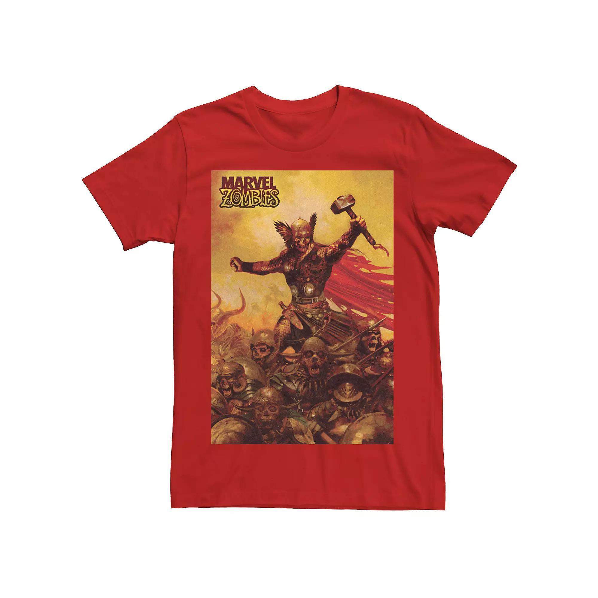 Men's Marvel Zombies Thor Zombie Poster Graphic Tee,  Product Image