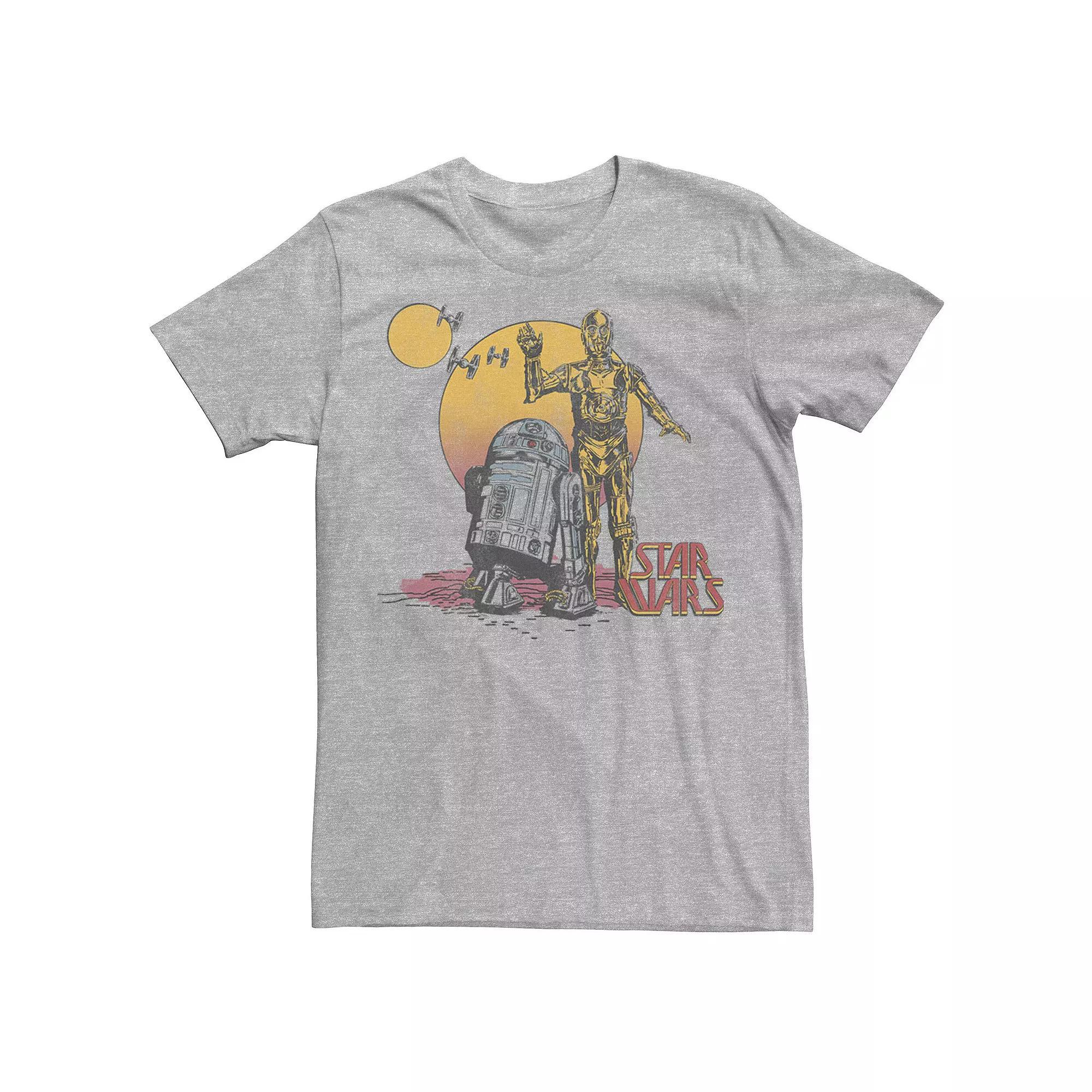 Men's Star Wars R2-D2 and C-3PO Portrait Graphic Tee,  Product Image