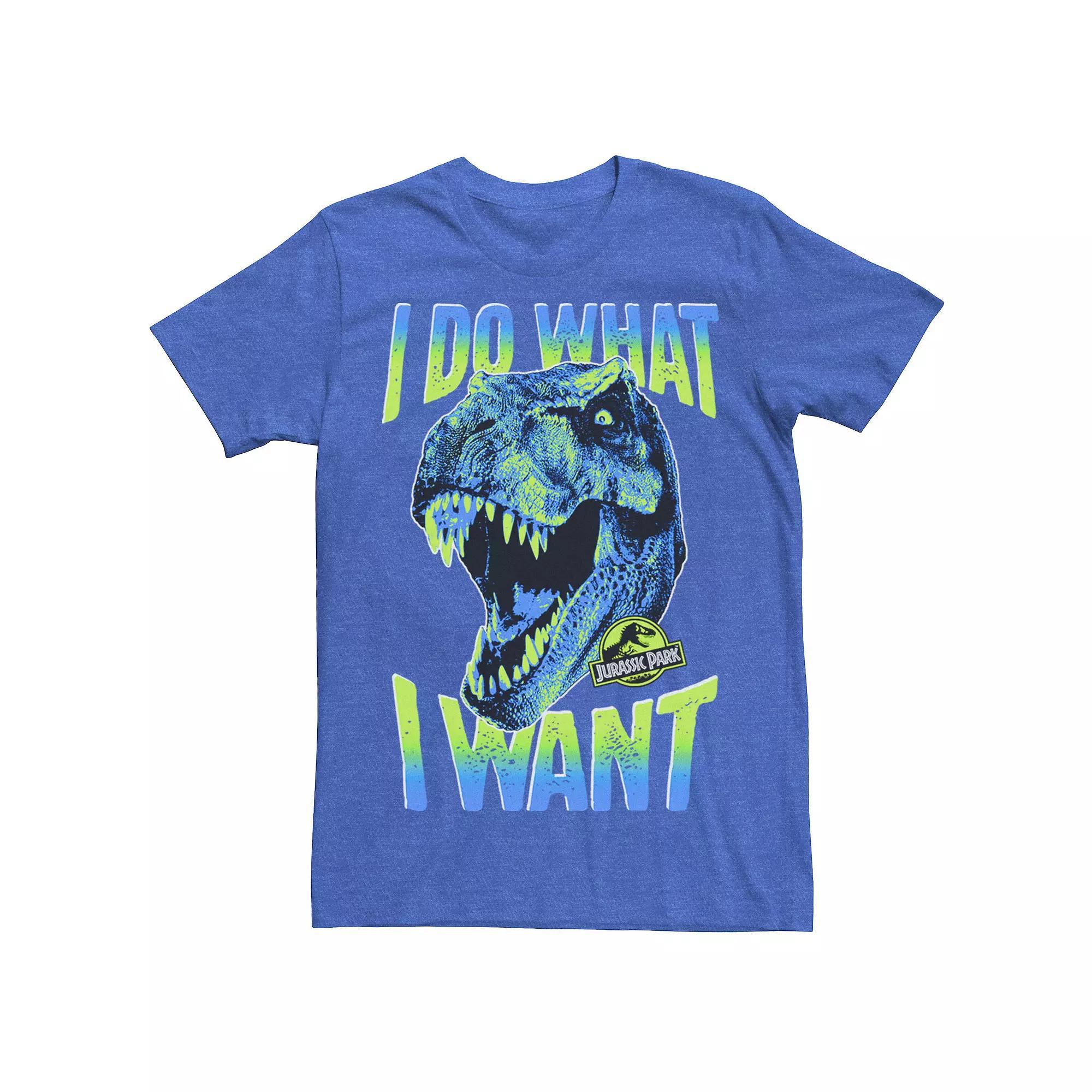 Men's Jurassic Park T-Rex I Do What I Want Tee, Size: Medium, Royal Product Image