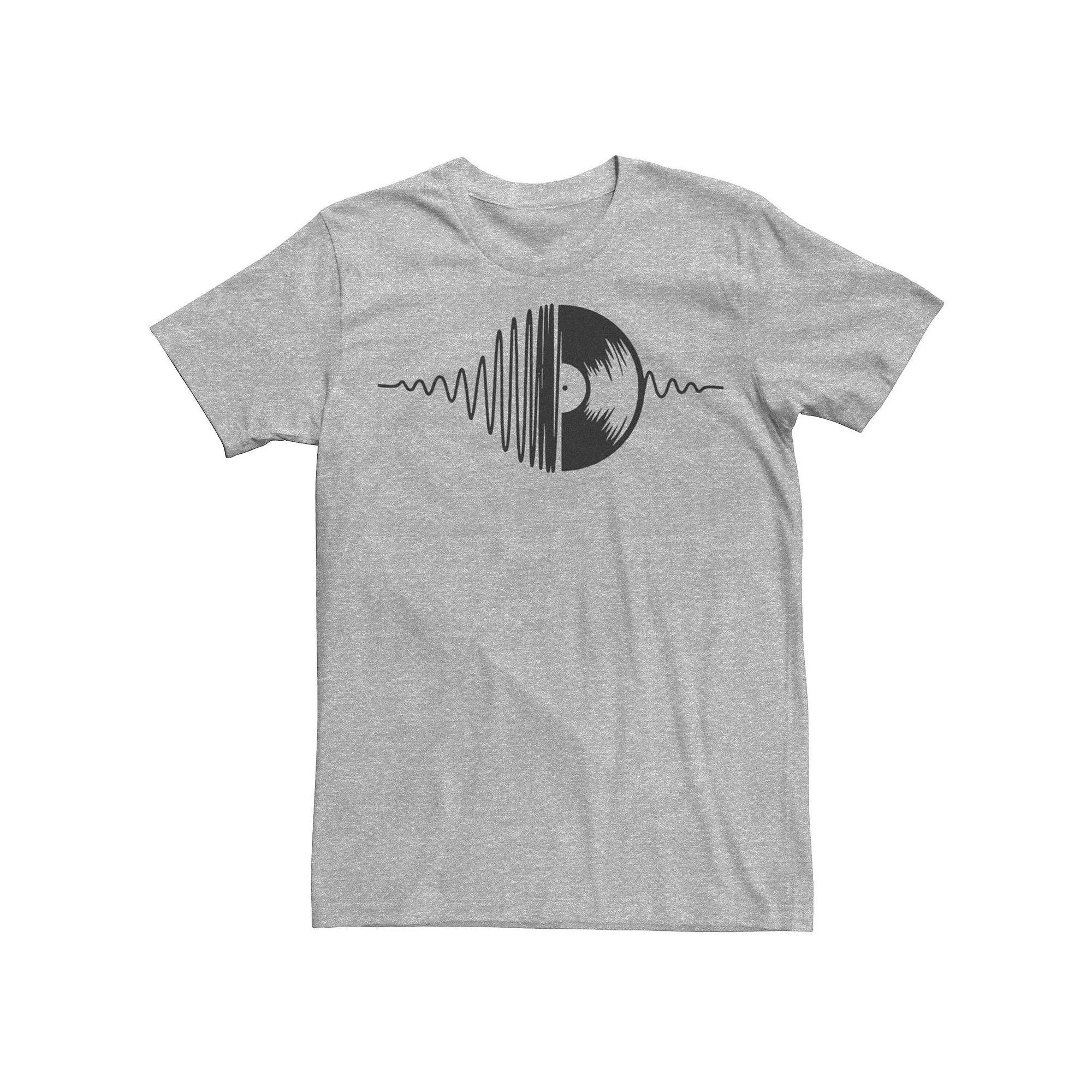 Men's Music Vinyl Record Soundwave Graphic Tee,  Product Image