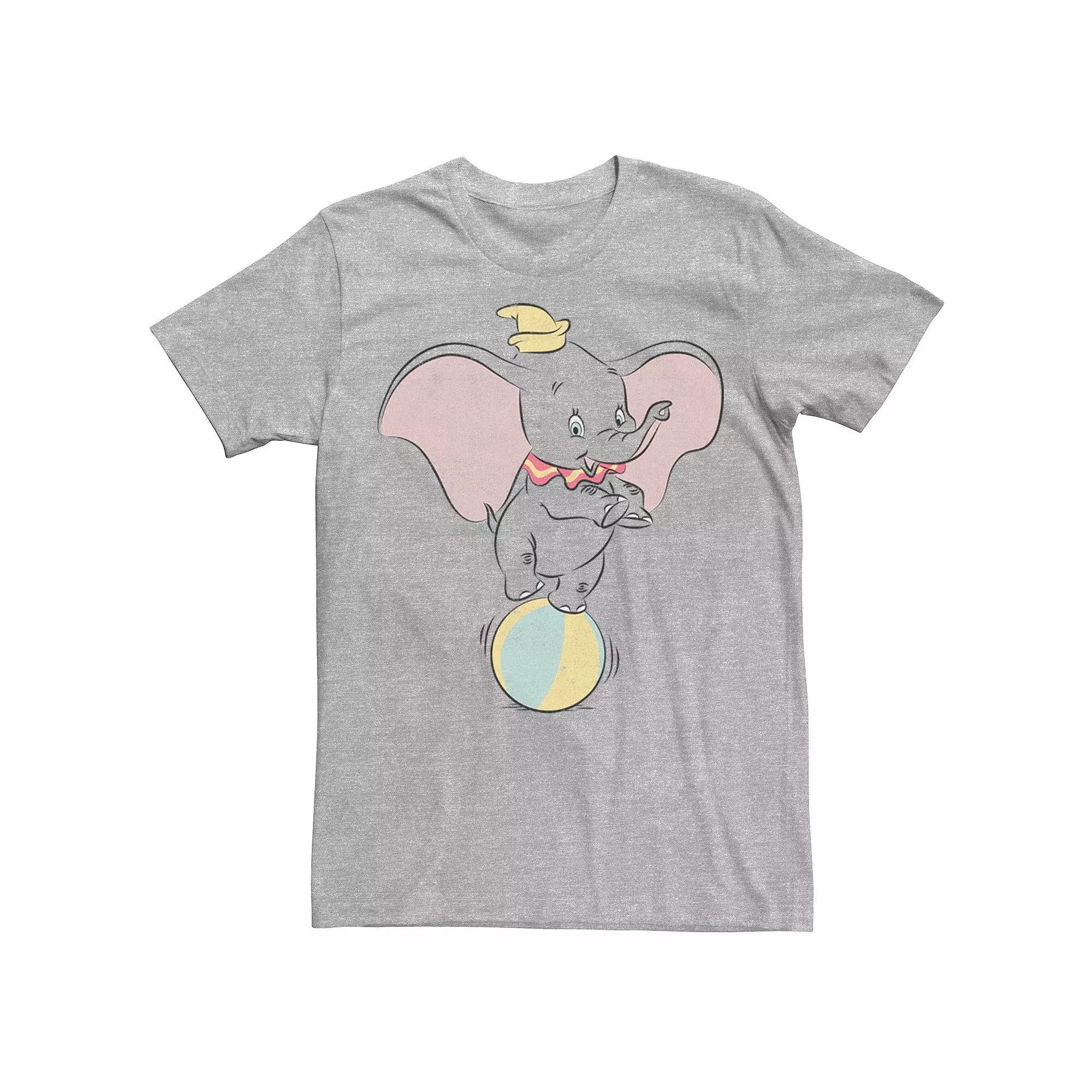 Disney's Dumbo Ball Balance Cute Pose Men's Tee,  Product Image