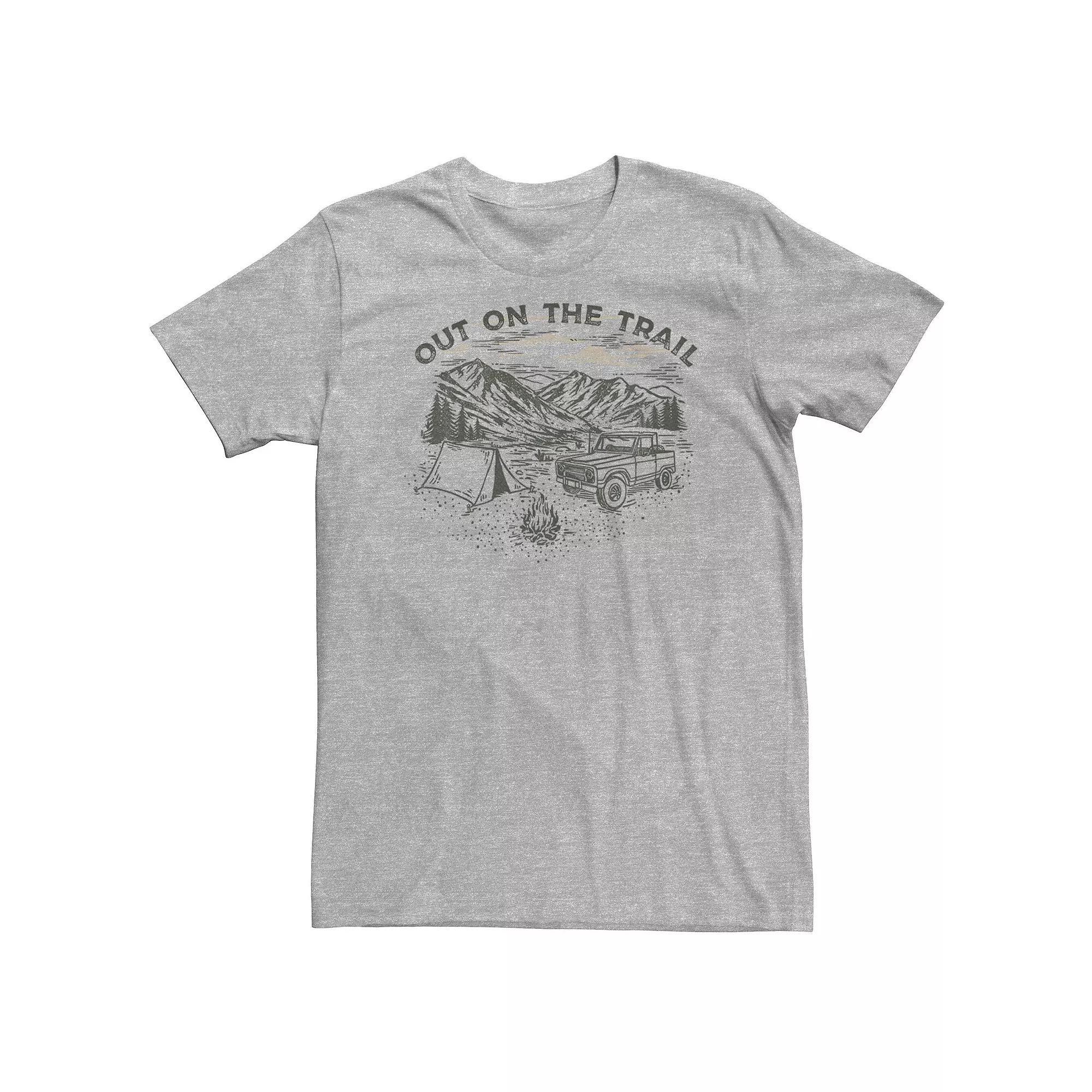 Big & Tall "Out On The Trail" Mountain Range Portrait Tee, Men's,  Product Image