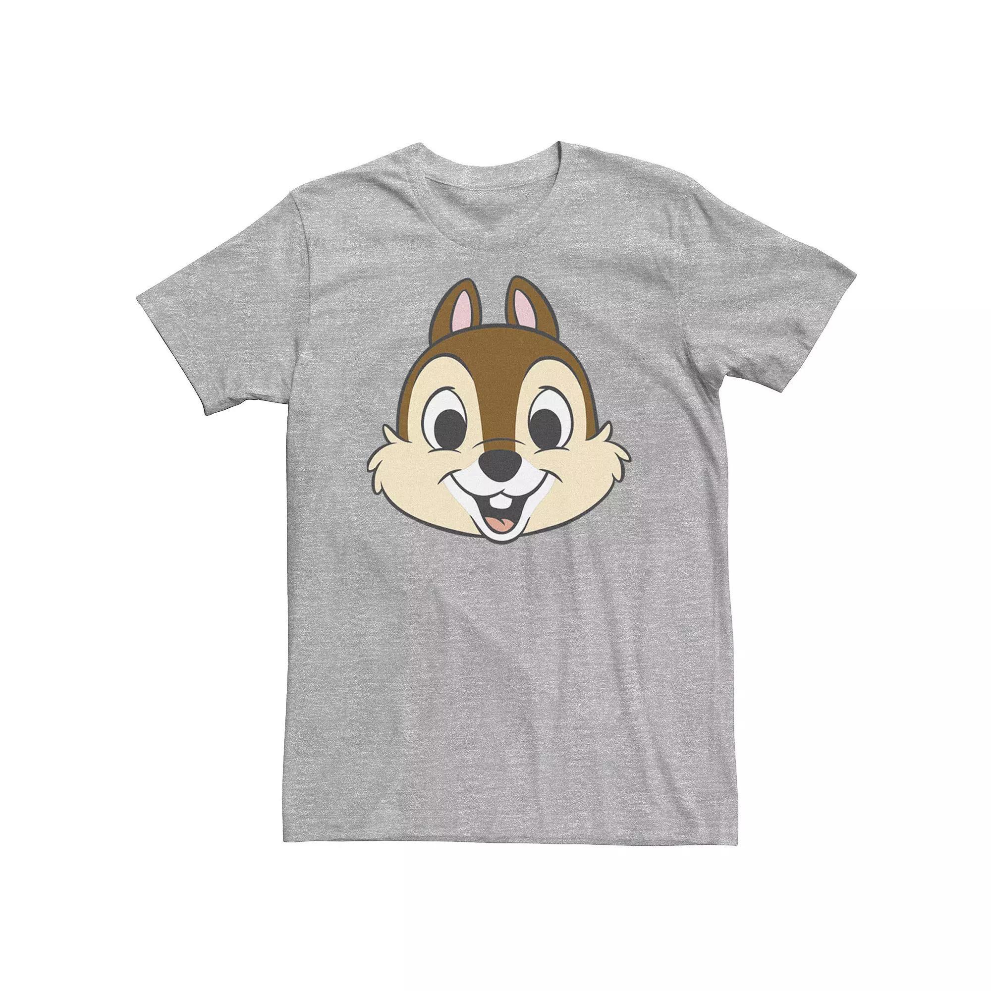 Disney's Chip And Dale Big & Tall With Transparent Cheeks Tee, Men's,  Product Image