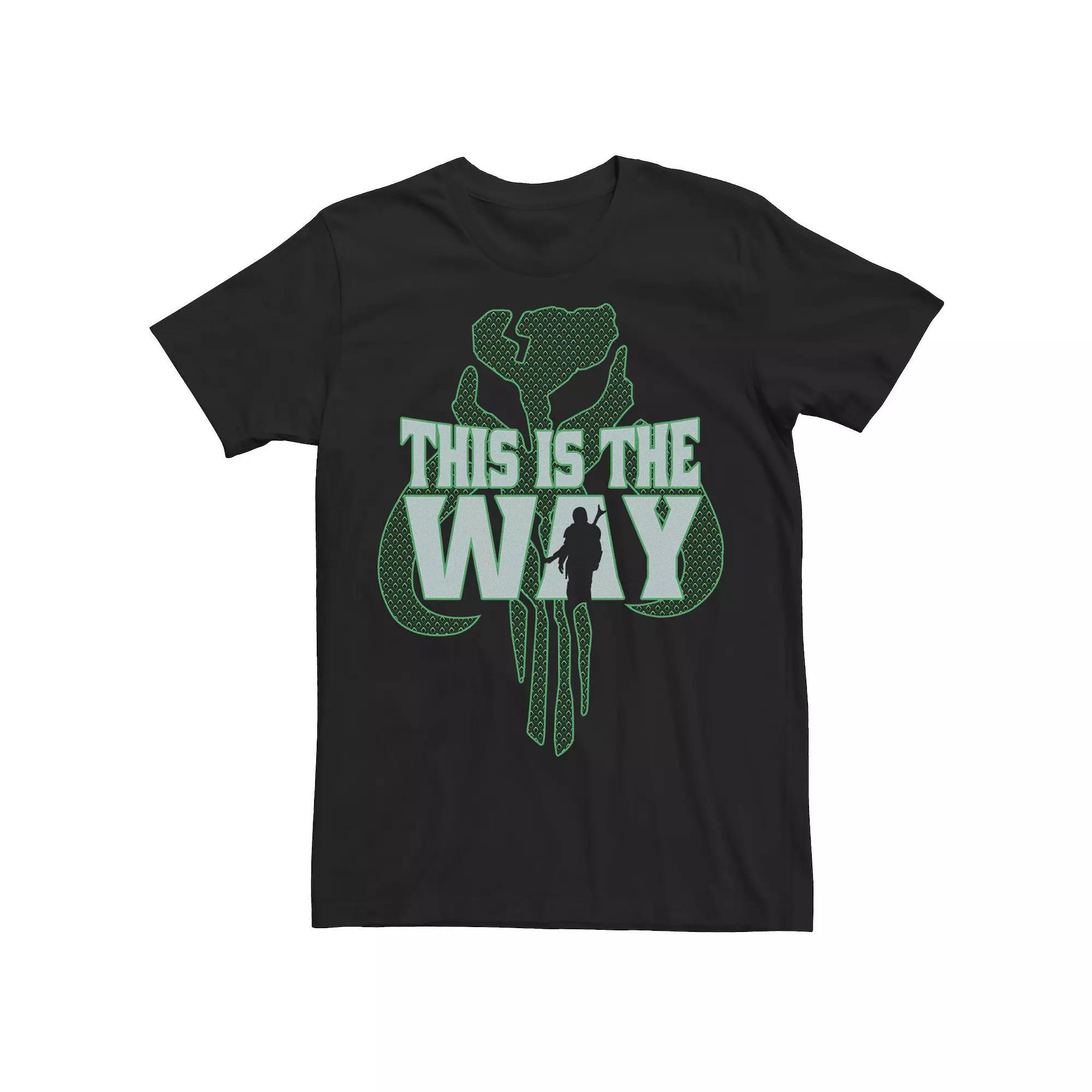 Men's Star Wars: The Mandalorian This Is The Way Logo Silhouette Tee,  Product Image
