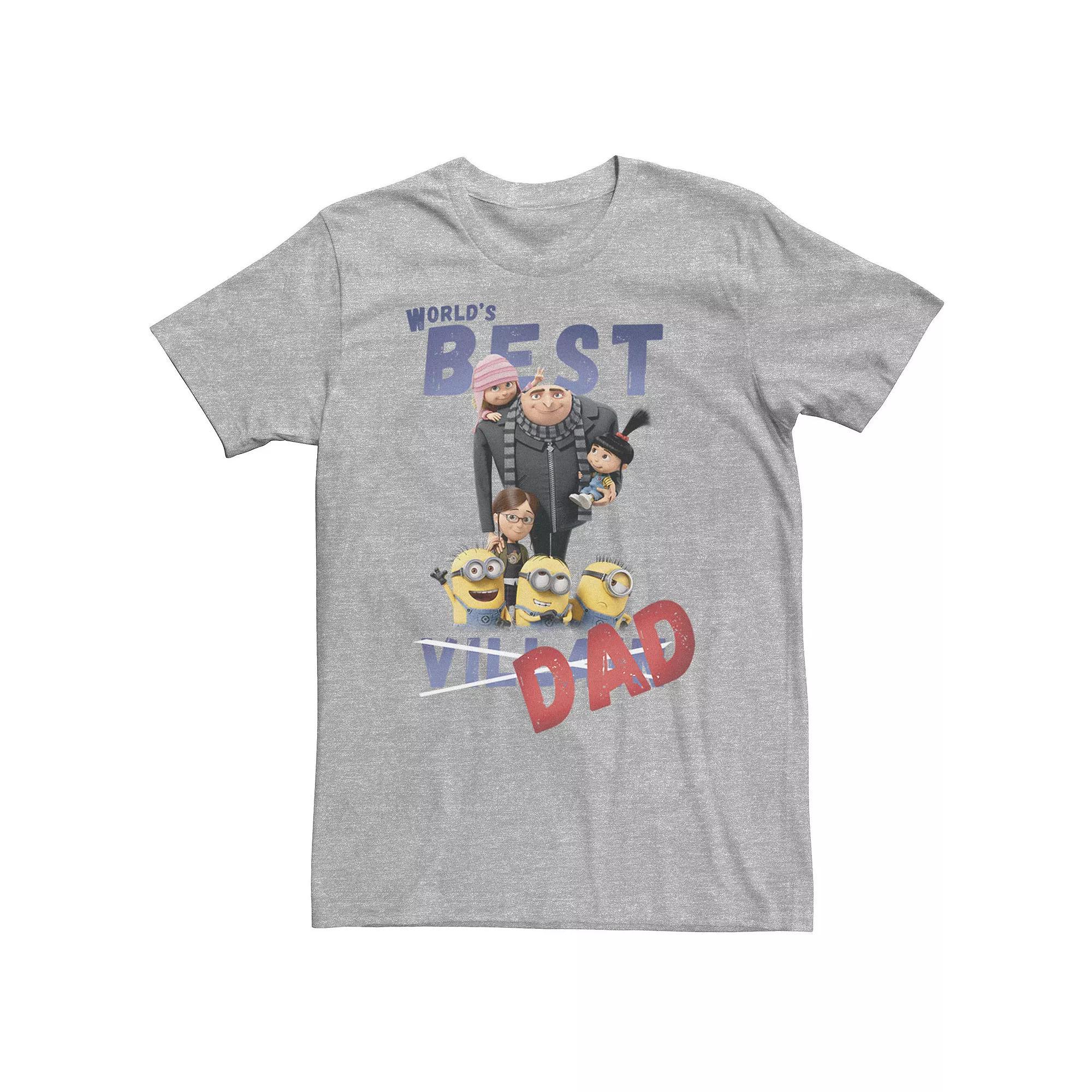 Big & Tall Despicable Me Minions "World's Best Dad" Tee, Men's,  Product Image