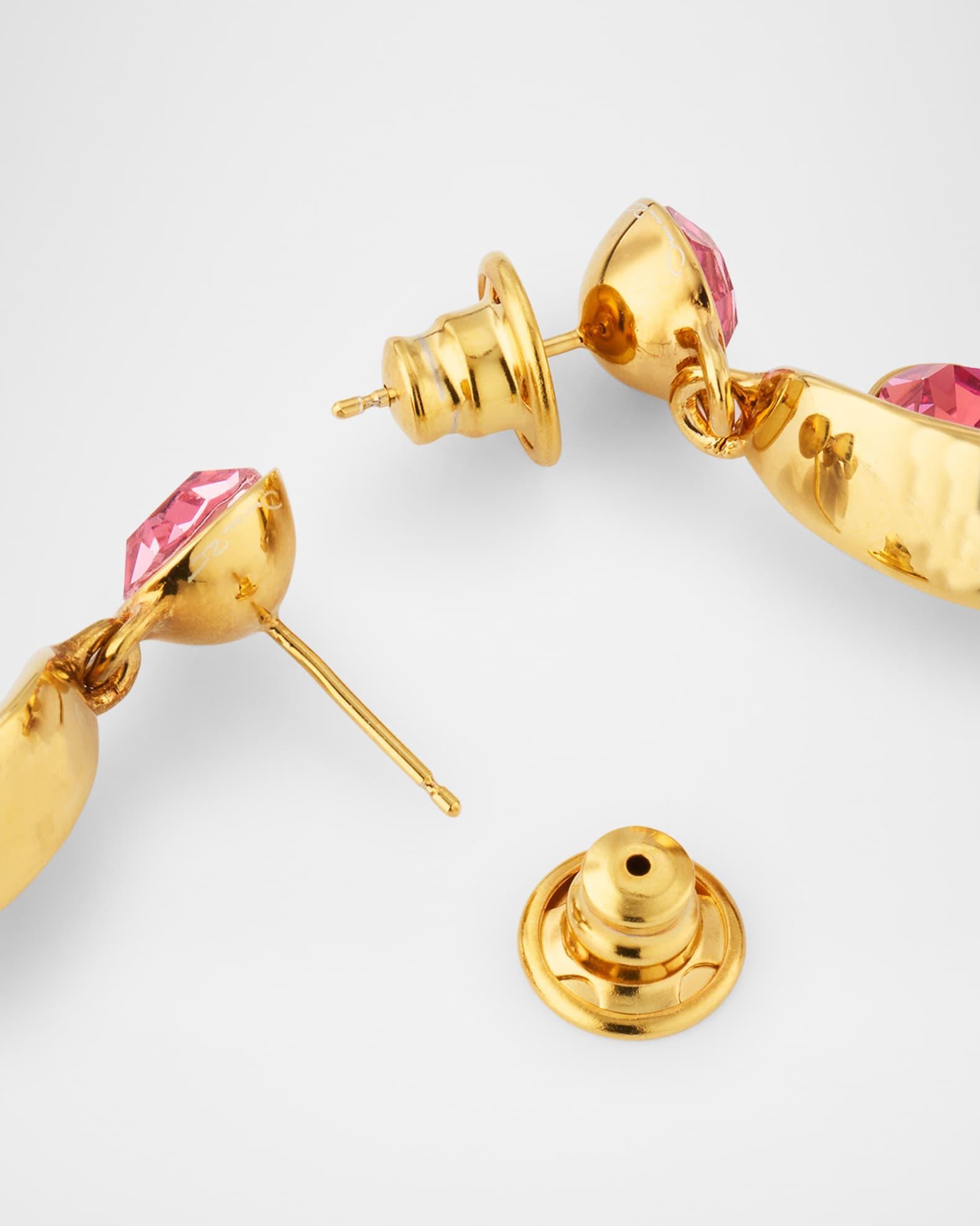 Crystal Wave Drop Earrings Product Image