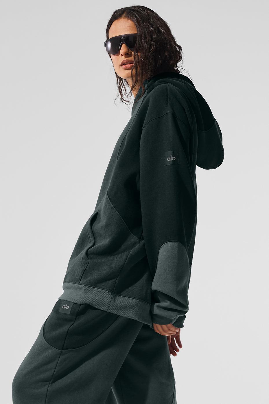 Make Waves Hoodie - Charcoal Green Tonal Product Image