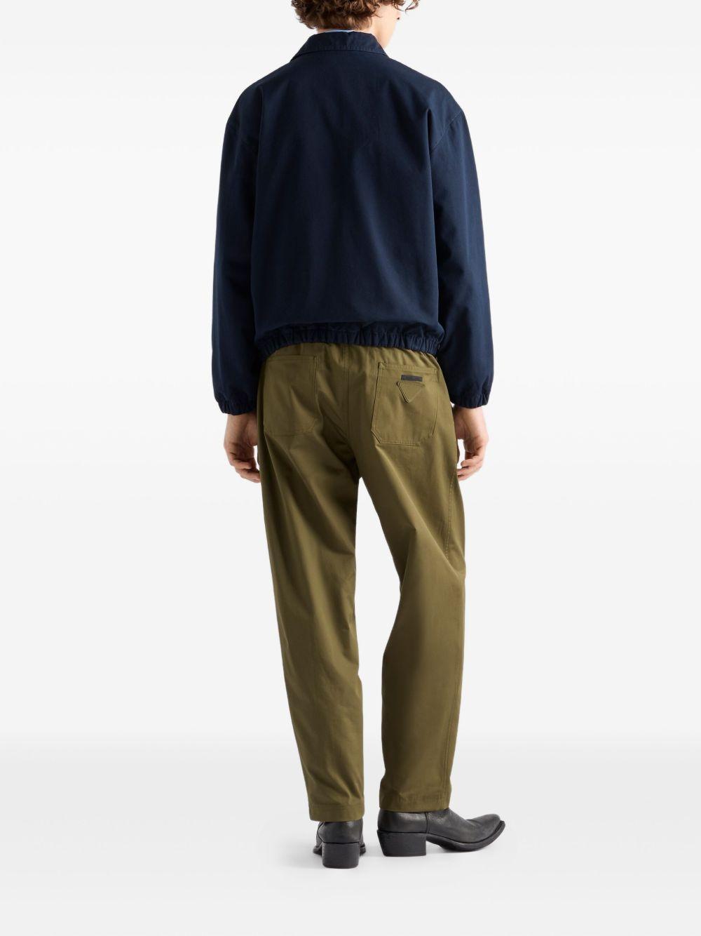 embroidered-logo zip-up jacket Product Image