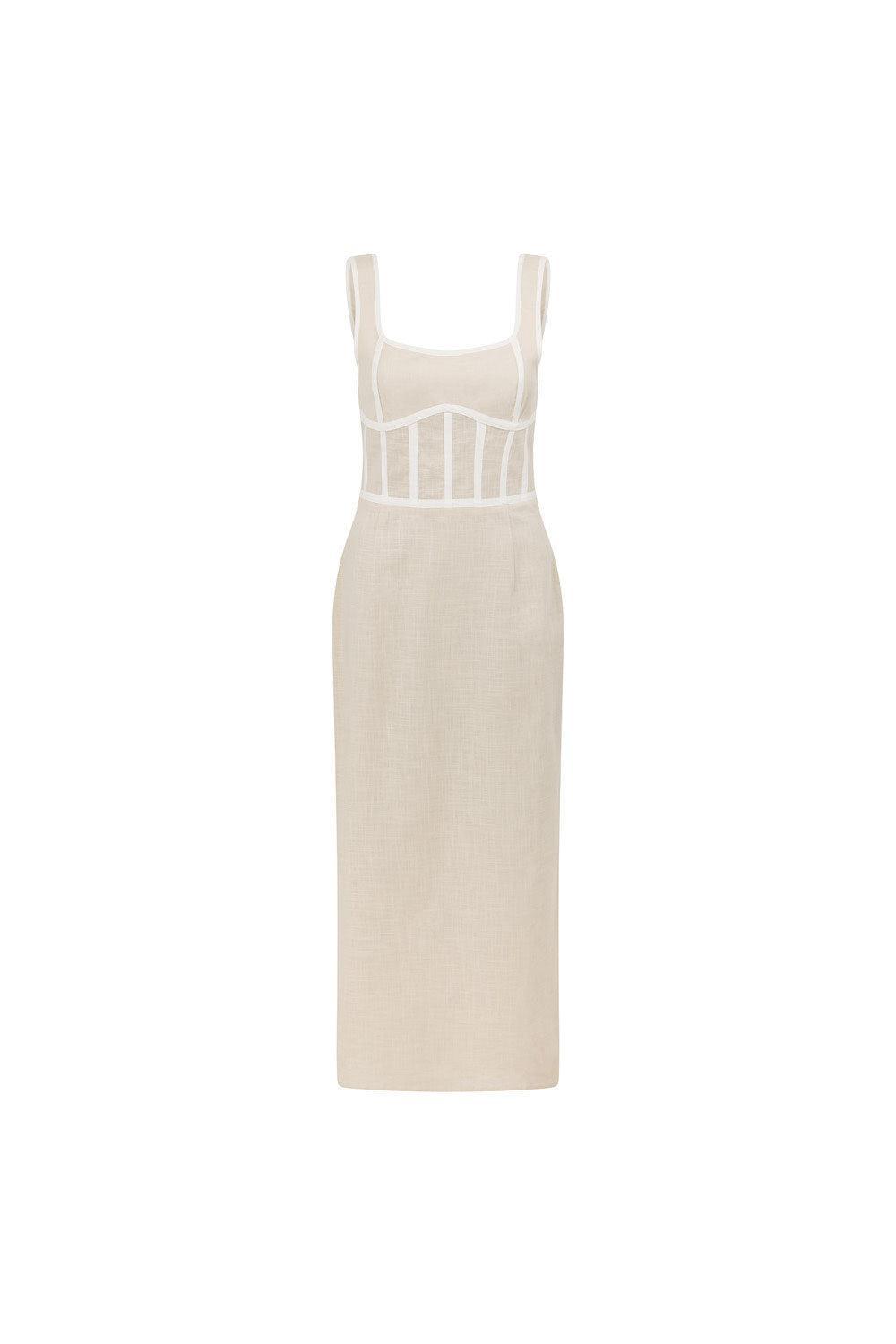 Ricardo Midi Dress - Stone Product Image