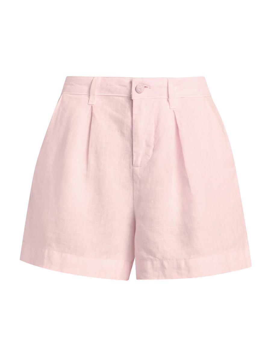 Womens Zahari Pleated Linen Shorts Product Image