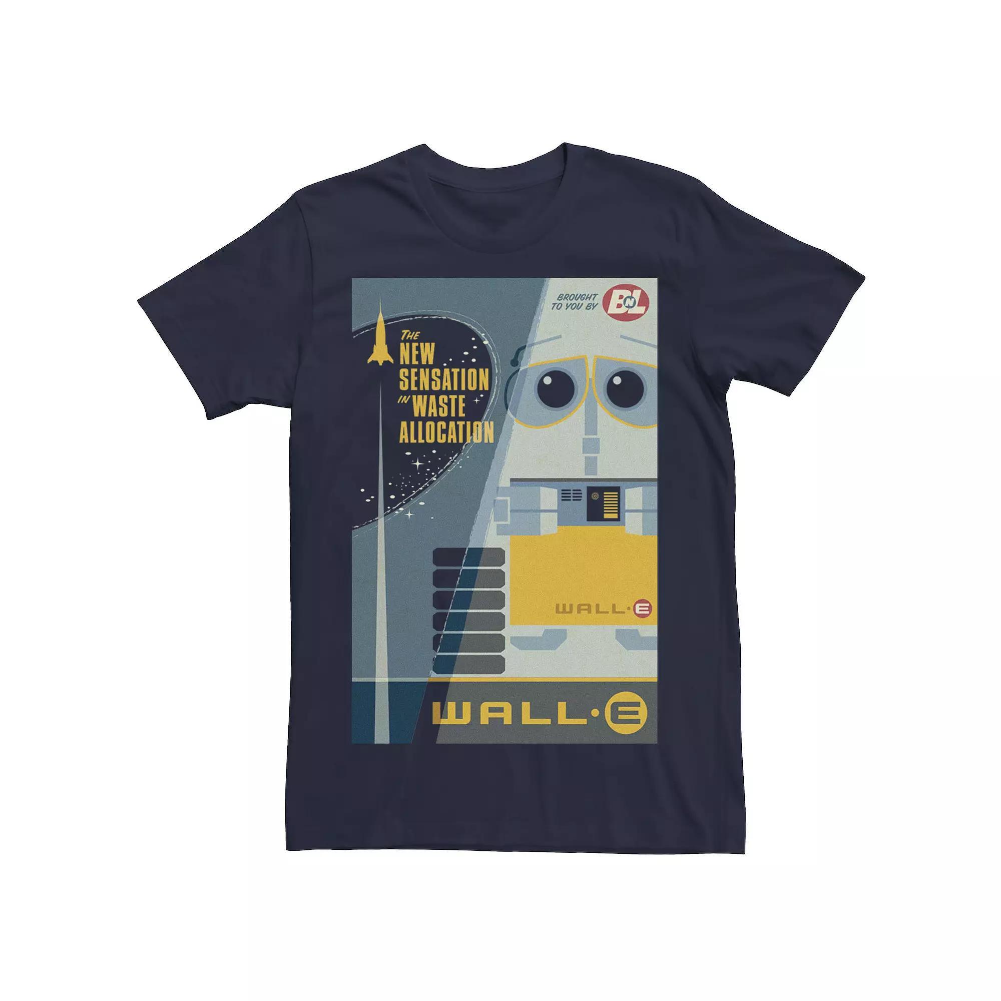 Disney / Pixar's WALL-E Men's The New Sensation In Waste Allocation Tee, Size: 3XL, Blue Product Image