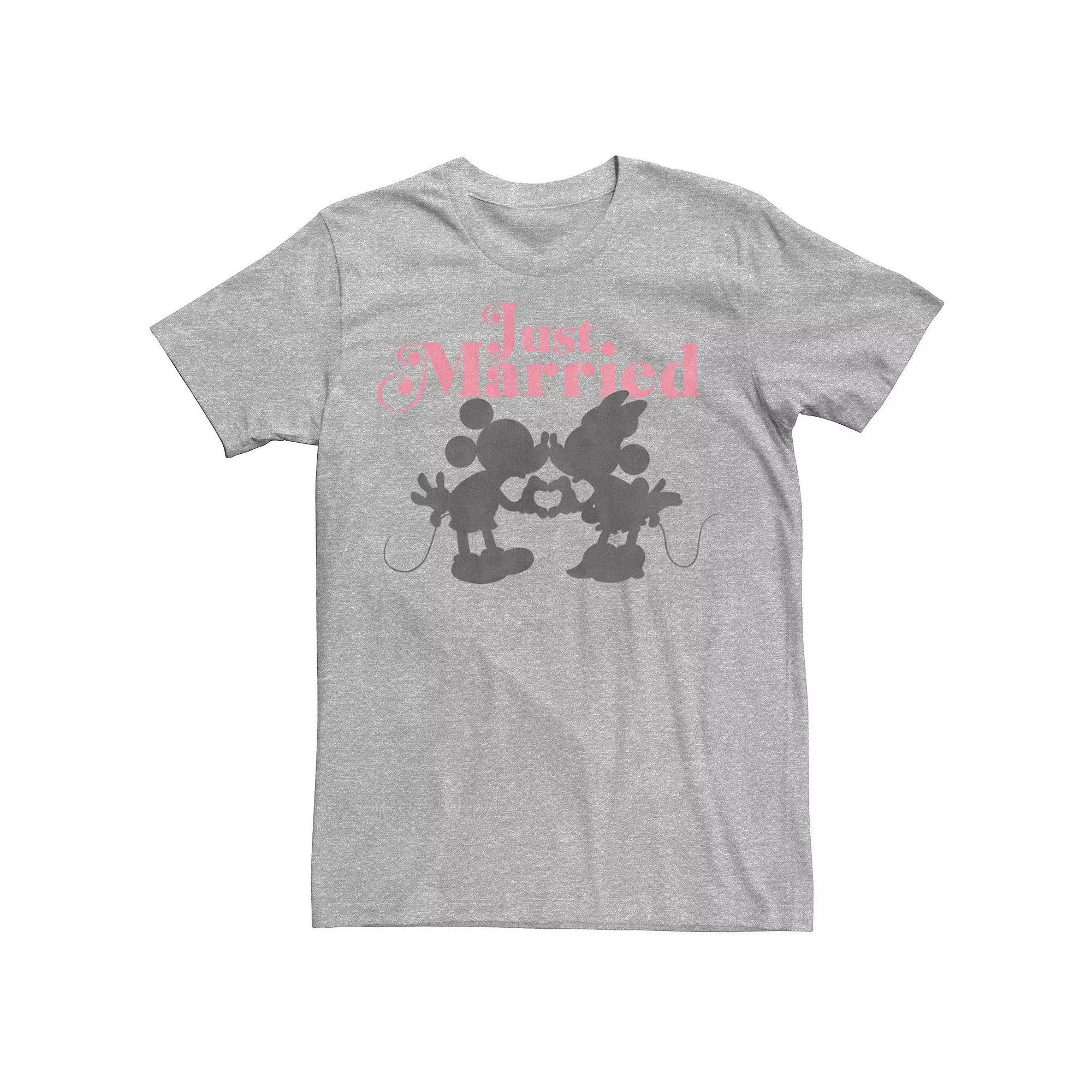 Disney's Mickey & Friends Mickey & Minnie Just Married Men's Tee,  Product Image