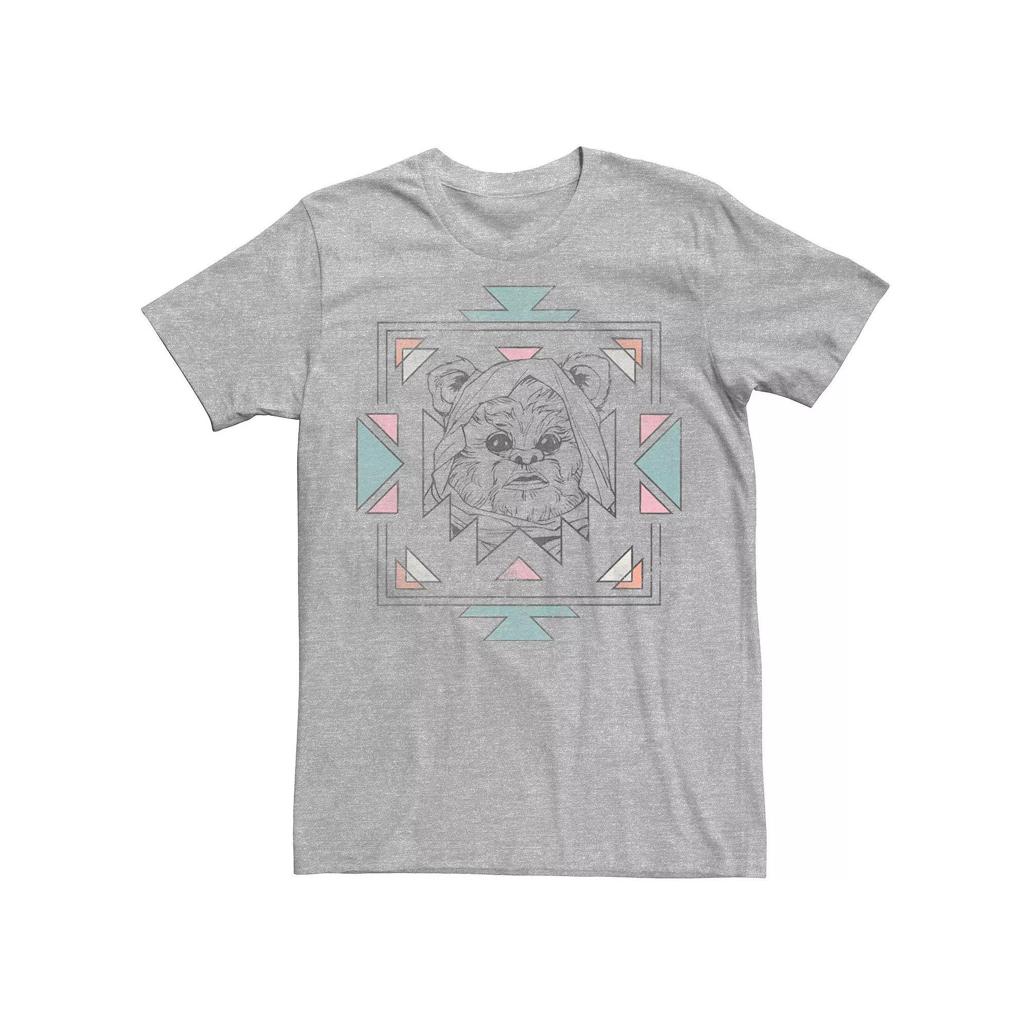 Men's Star Wars Ewok Geometric Framed Portrait Tee,  Product Image
