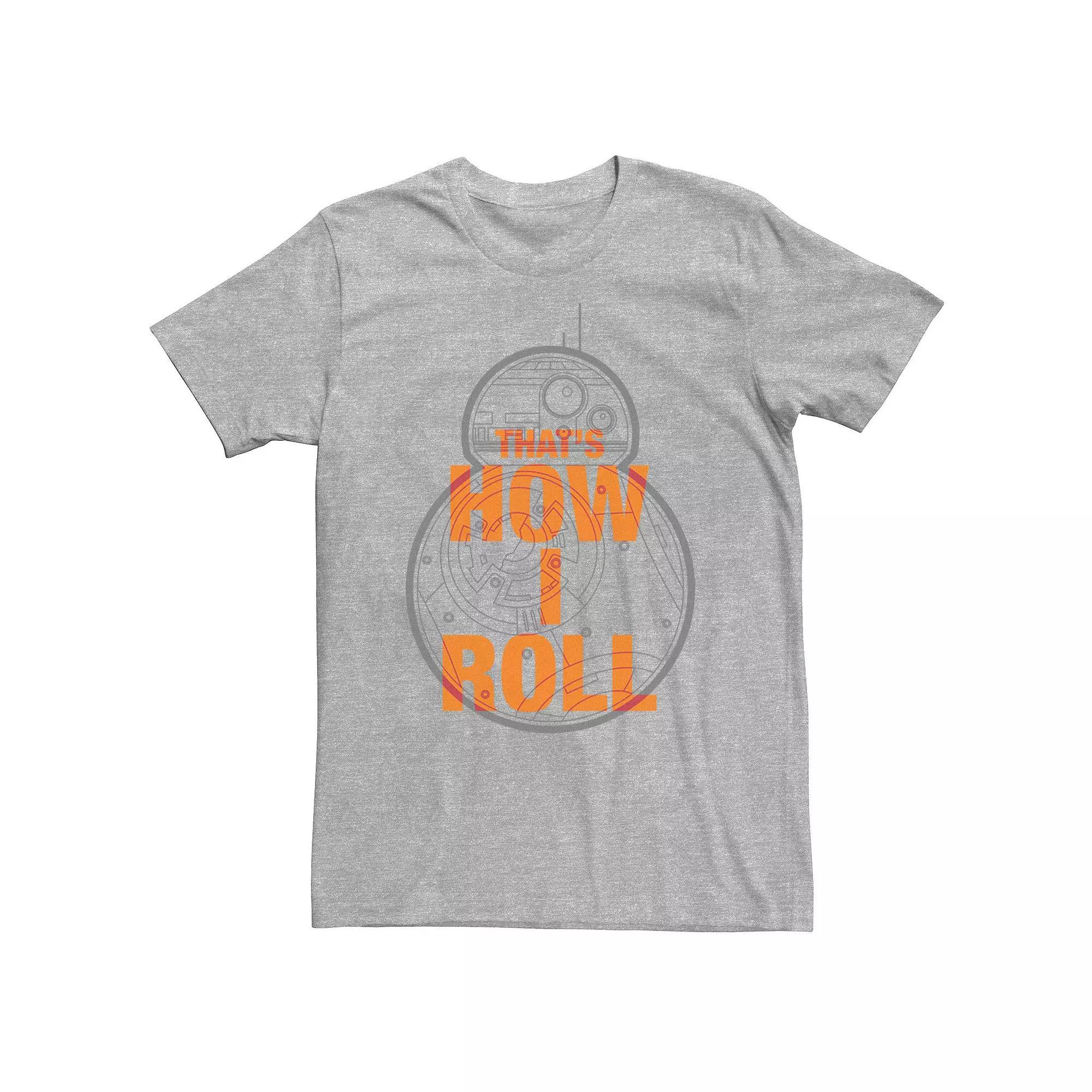 Big & Tall Star Wars Force Awakens BB-8 That's How I Roll Tee, Men's,  Product Image