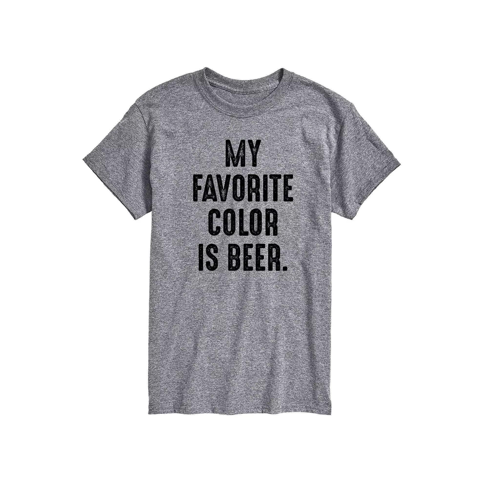 Men's Favorite Color is Beer Graphic Tee,  Product Image