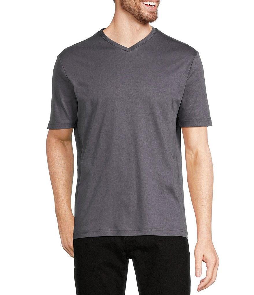 Murano Liquid Luxury Classic Fit Short Sleeve V-Neck T-Shirt Product Image